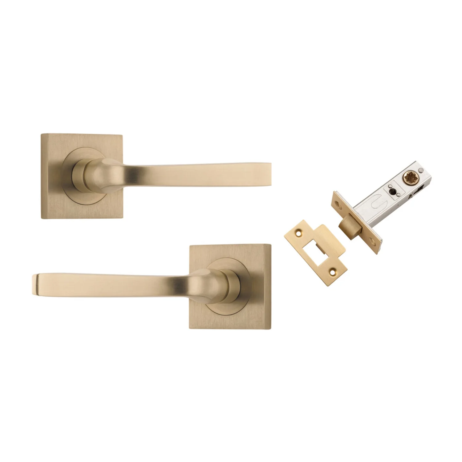 Iver Annecy Door Lever on Square Rose Passage Kit - Available in Various Finishes - Image 5