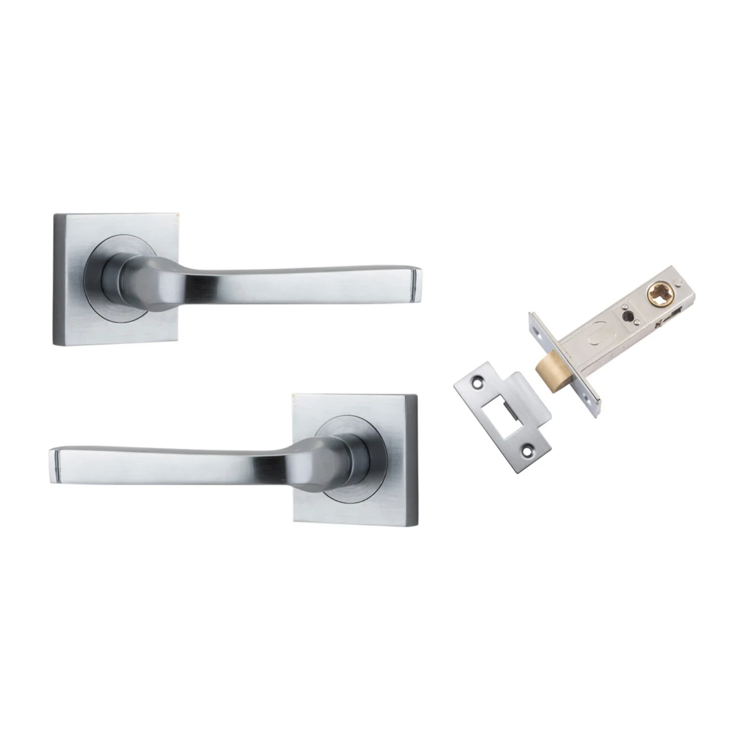 Iver Annecy Door Lever on Square Rose Passage Kit - Available in Various Finishes - Image 6