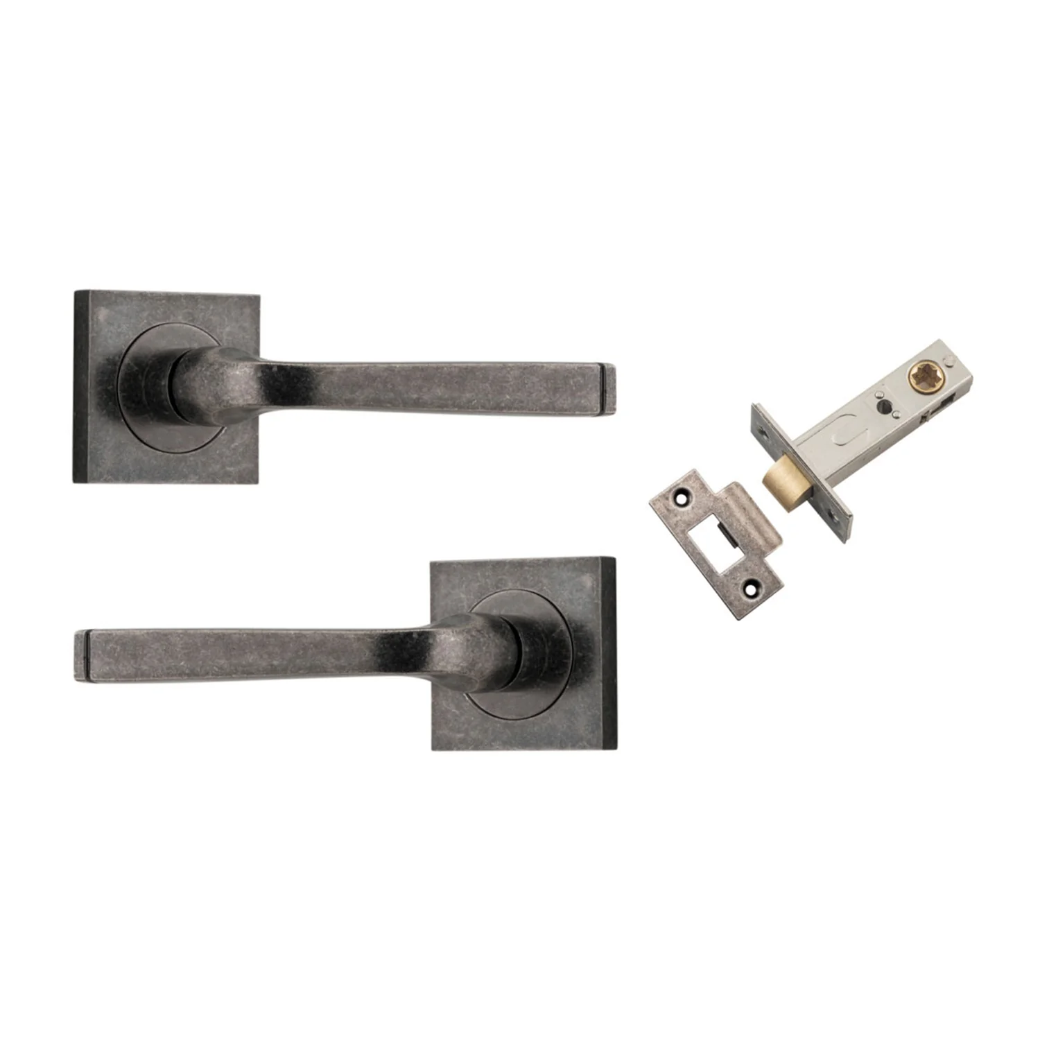 Iver Annecy Door Lever on Square Rose Passage Kit - Available in Various Finishes - Image 7