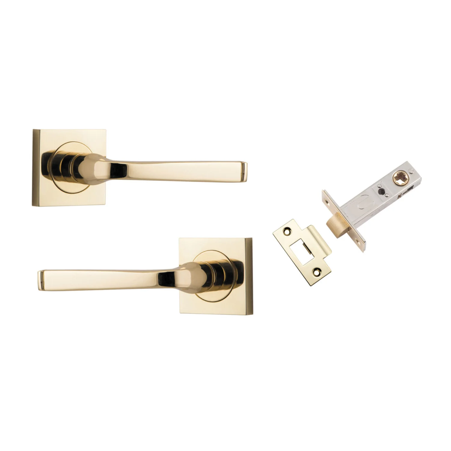 Iver Annecy Door Lever on Square Rose Passage Kit - Available in Various Finishes - Image 9