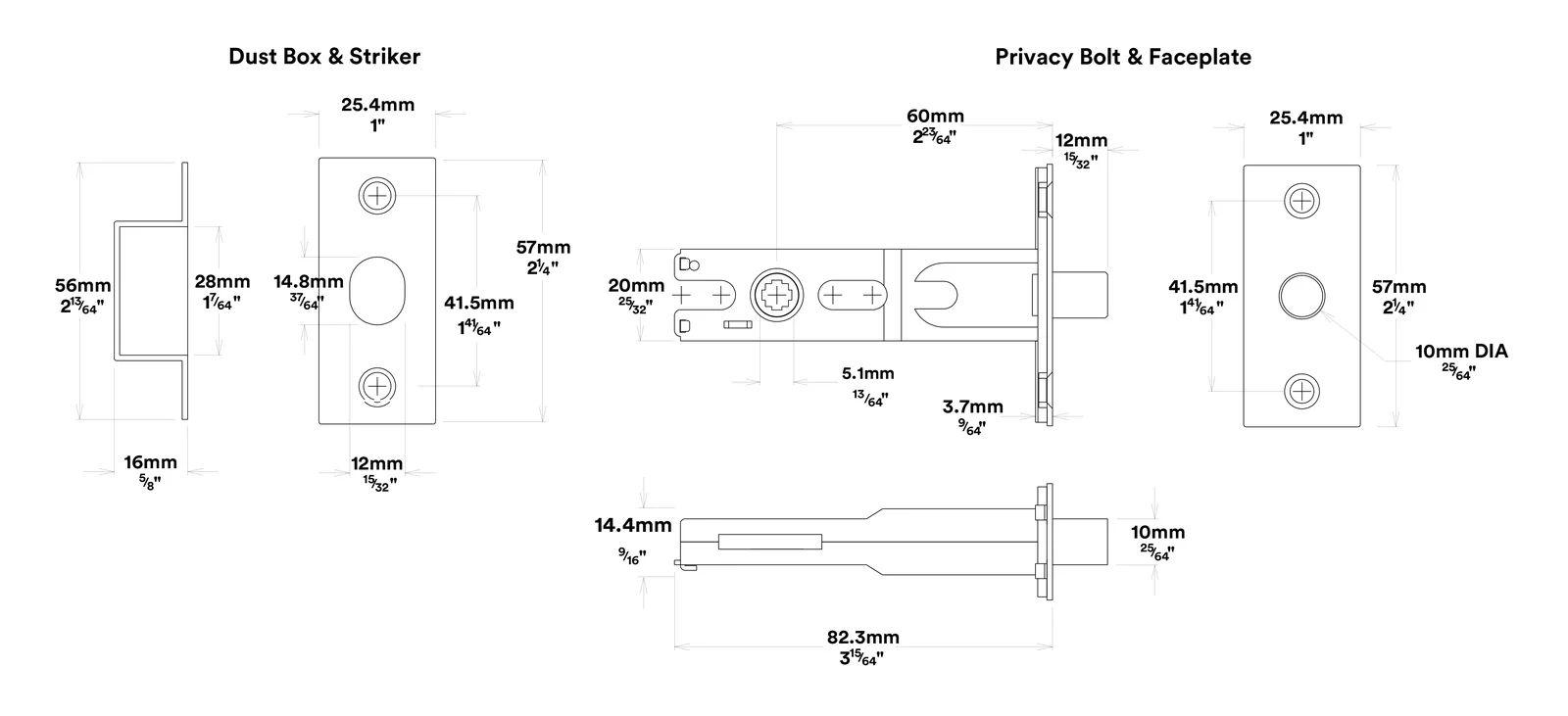 Iver Annecy Door Lever on Square Rose Privacy Kit - Available in Various Finishes - Image 6