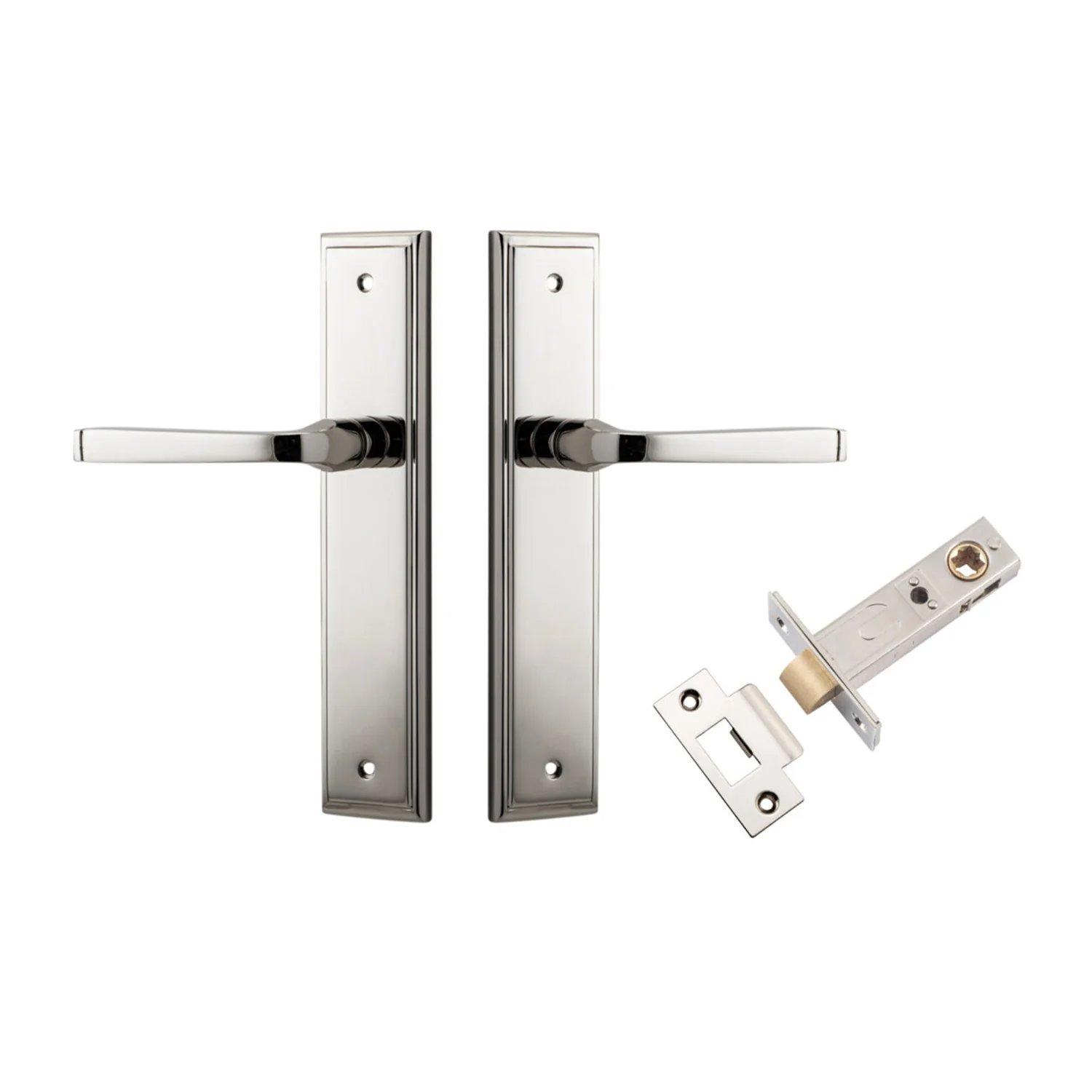 Iver Annecy Door Lever on Stepped Backplate Passage Kit - Available in Various Finishes - Image 11
