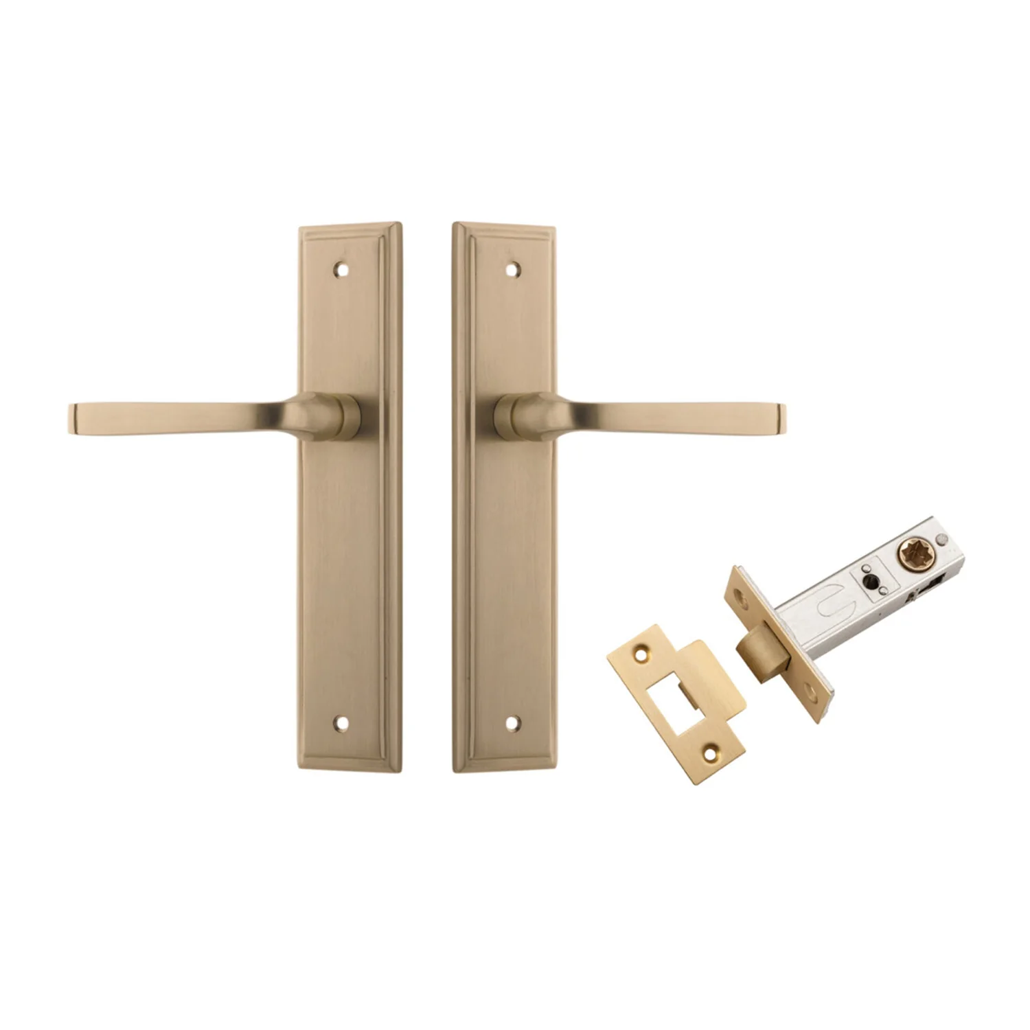 Iver Annecy Door Lever on Stepped Backplate Passage Kit - Available in Various Finishes - Image 5