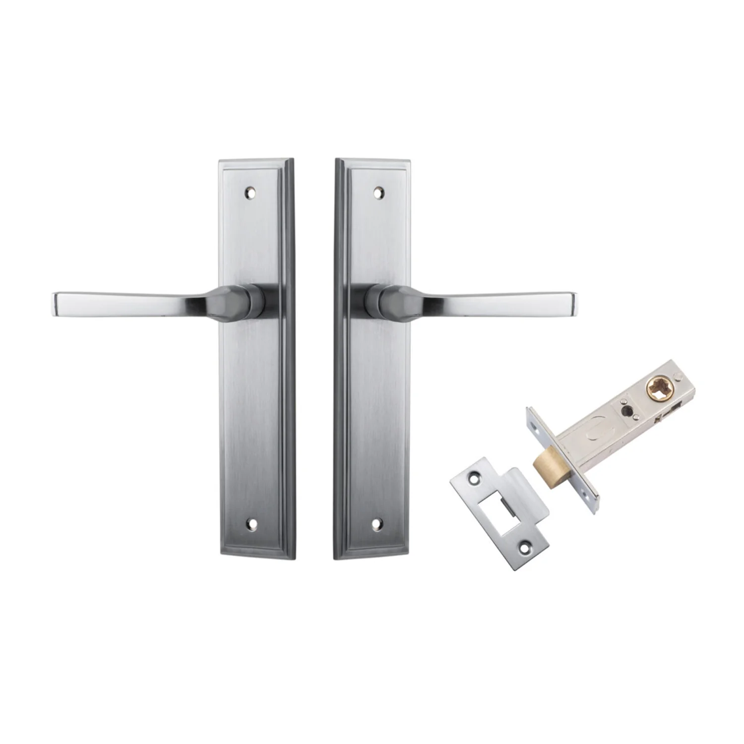 Iver Annecy Door Lever on Stepped Backplate Passage Kit - Available in Various Finishes - Image 6