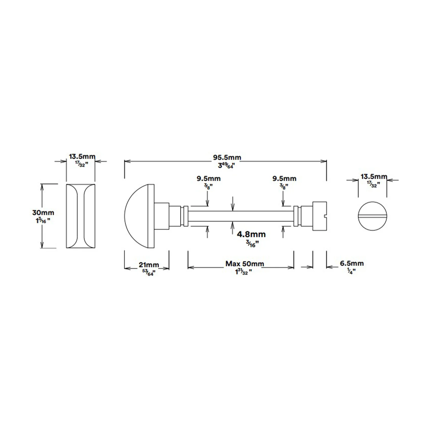 Iver Annecy Door Lever on Stepped Backplate Privacy Kit with Turn - Available in Various Finishes - Image 3