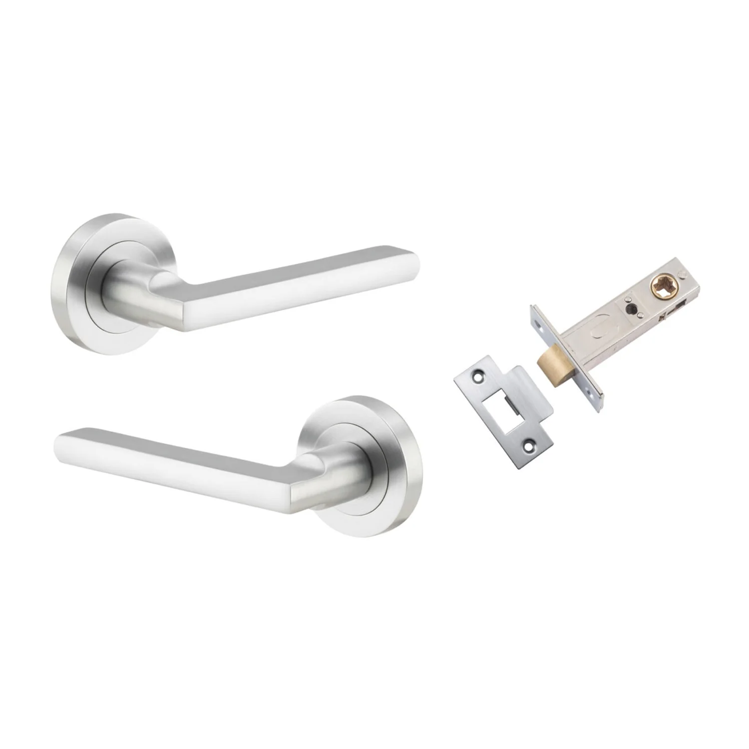 Iver Baltimore Door Lever Handle on Round Rose Passage Kit - Available in Various Finishes - Image 7