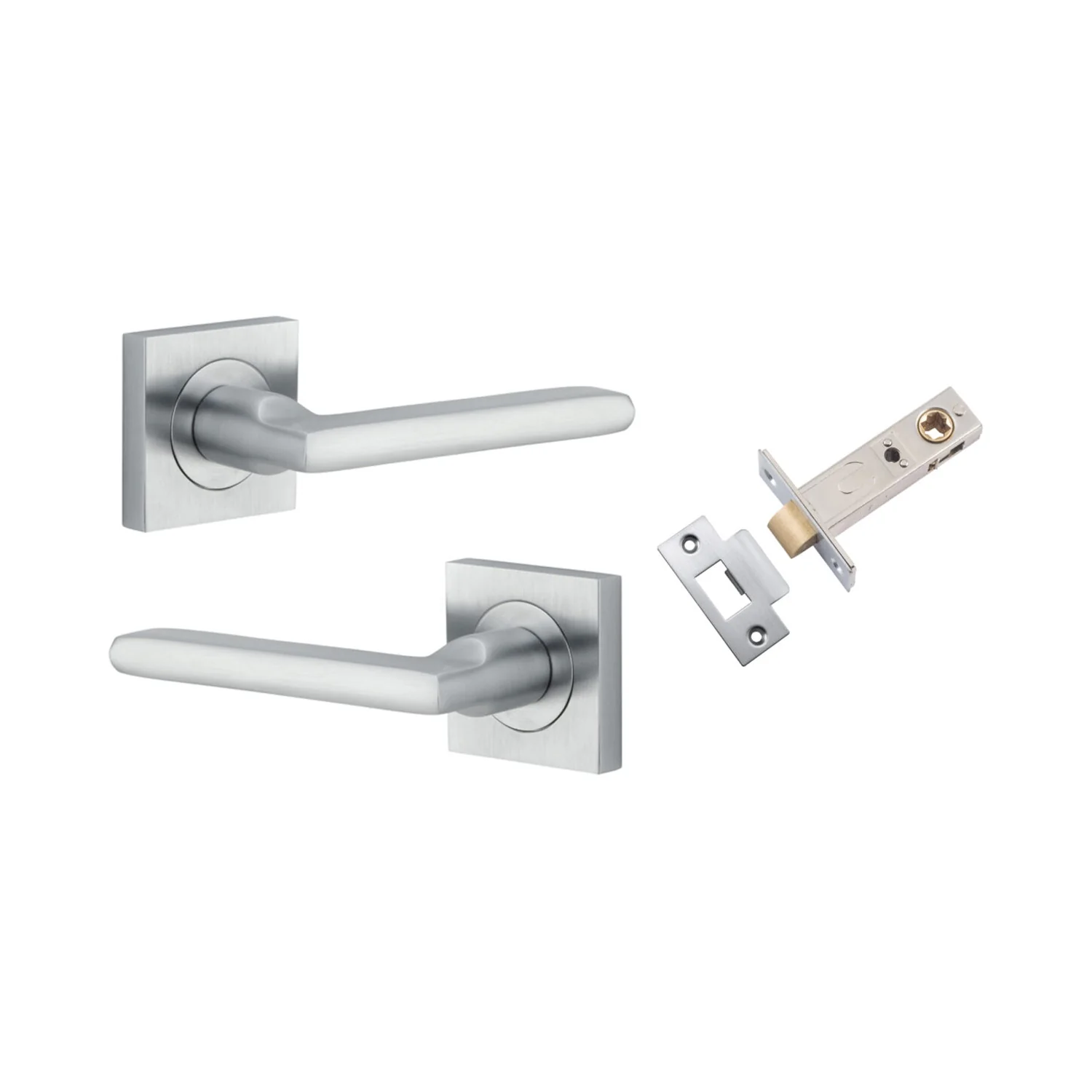 Iver Baltimore Door Lever Handle on Square Rose Passage Kit - Available in Various Finishes - Image 5