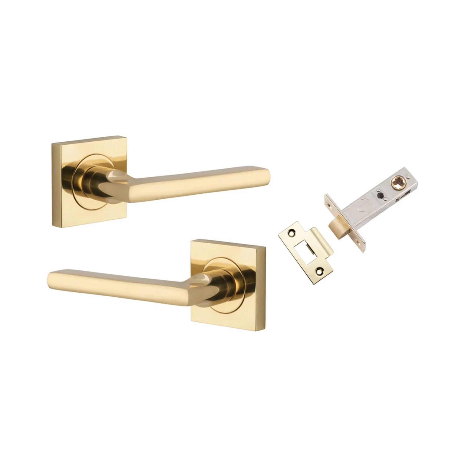 Iver Baltimore Door Lever Handle on Square Rose Passage Kit - Available in Various Finishes - Image 7