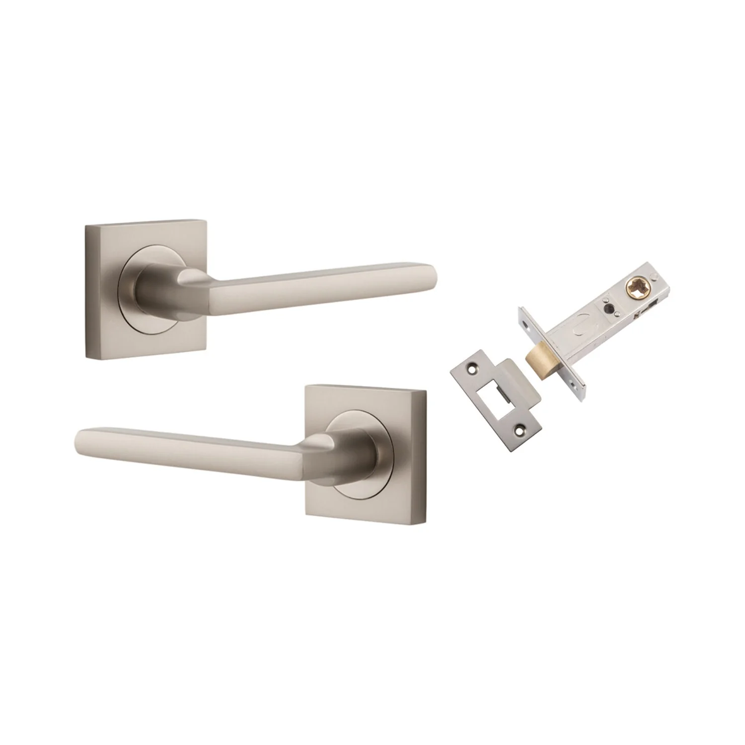 Iver Baltimore Door Lever Handle on Square Rose Passage Kit - Available in Various Finishes - Image 9