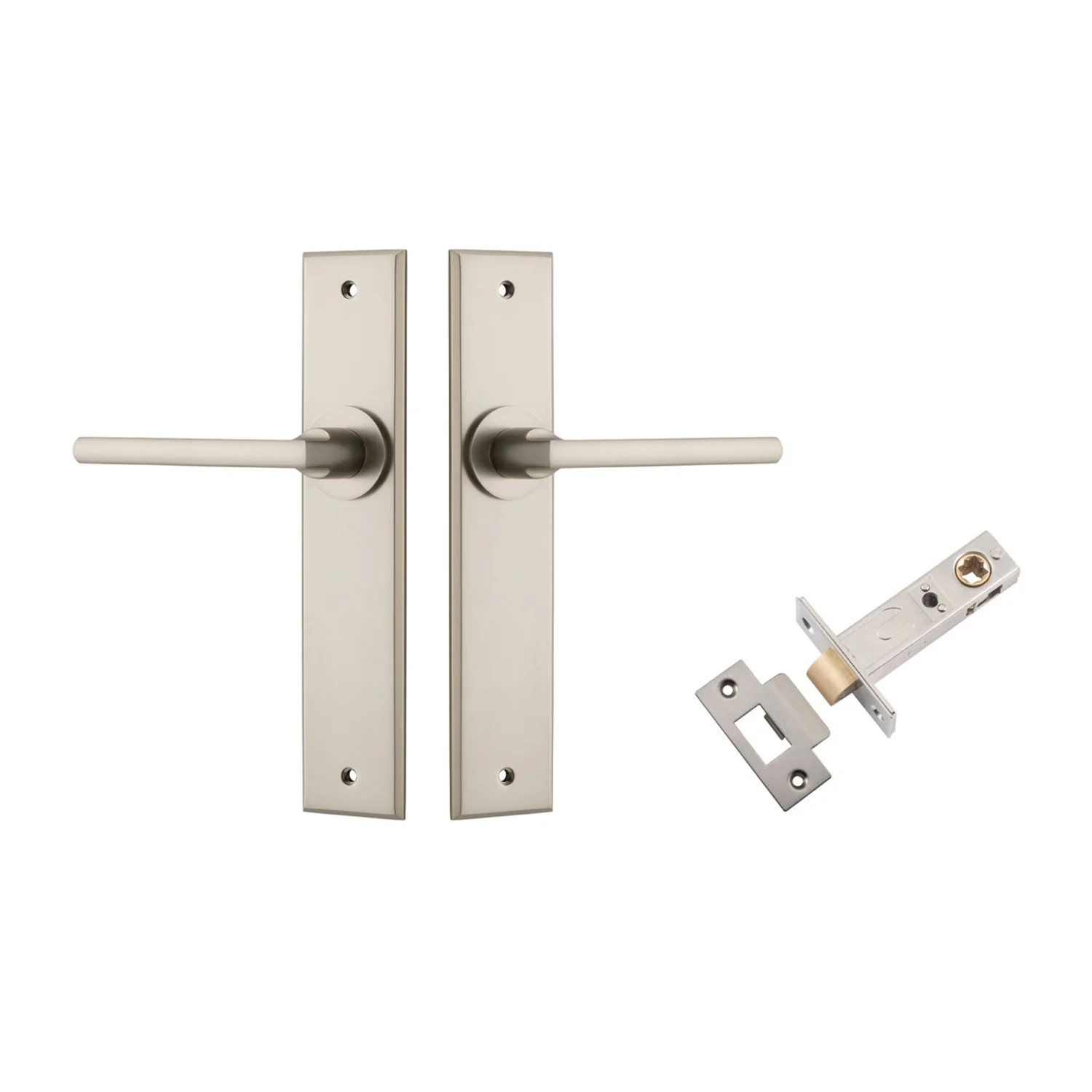 Iver Baltimore Door Lever on Chamfered Backplate Passage Kit - Available in Various Finishes - Image 10
