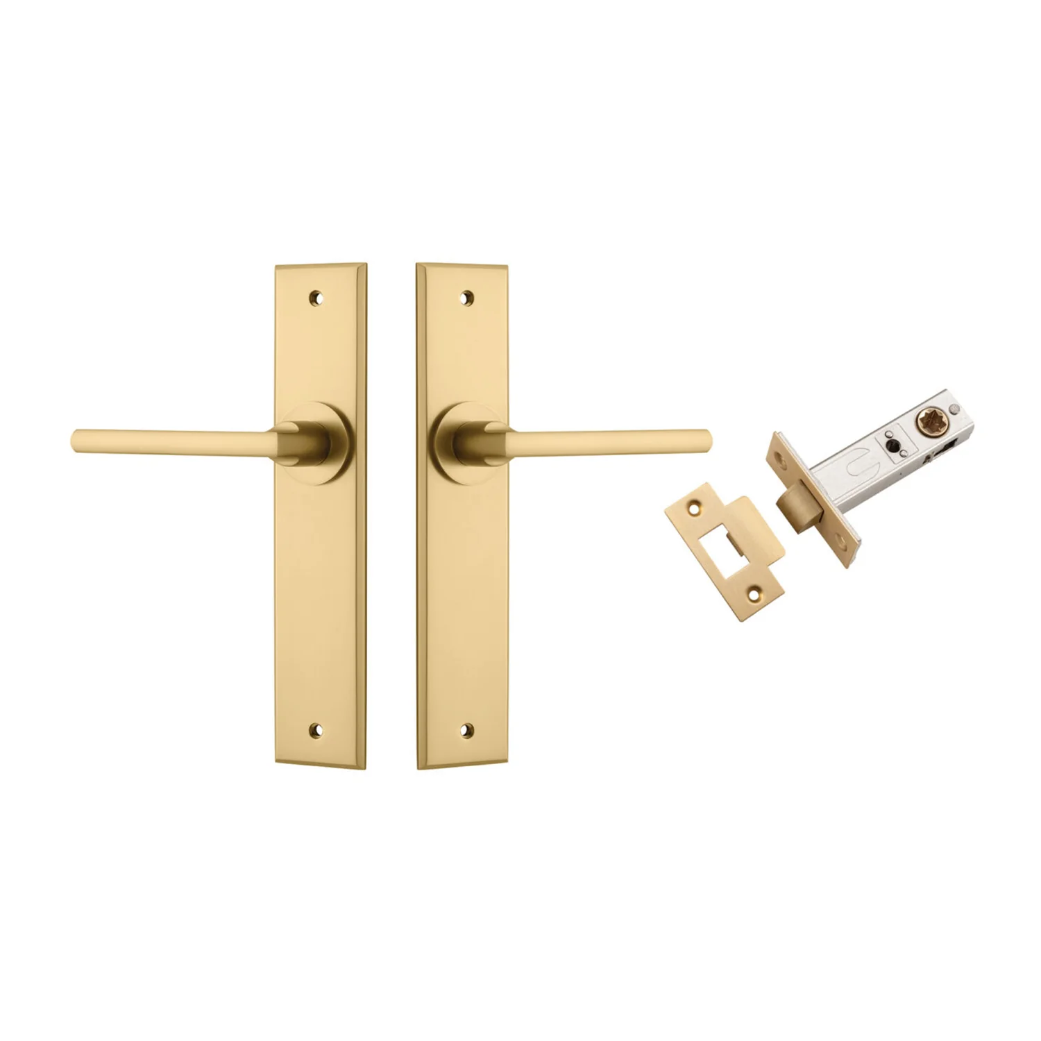 Iver Baltimore Door Lever on Chamfered Backplate Passage Kit - Available in Various Finishes - Image 11