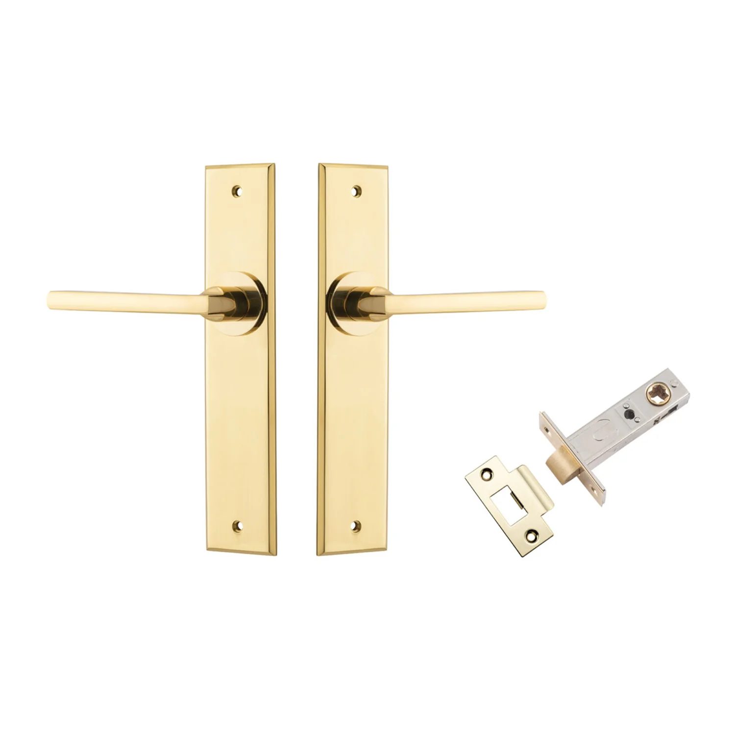 Iver Baltimore Door Lever on Chamfered Backplate Passage Kit - Available in Various Finishes - Image 5