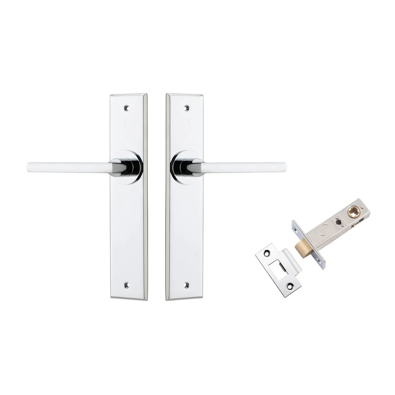 Iver Baltimore Door Lever on Chamfered Backplate Passage Kit - Available in Various Finishes - Image 7