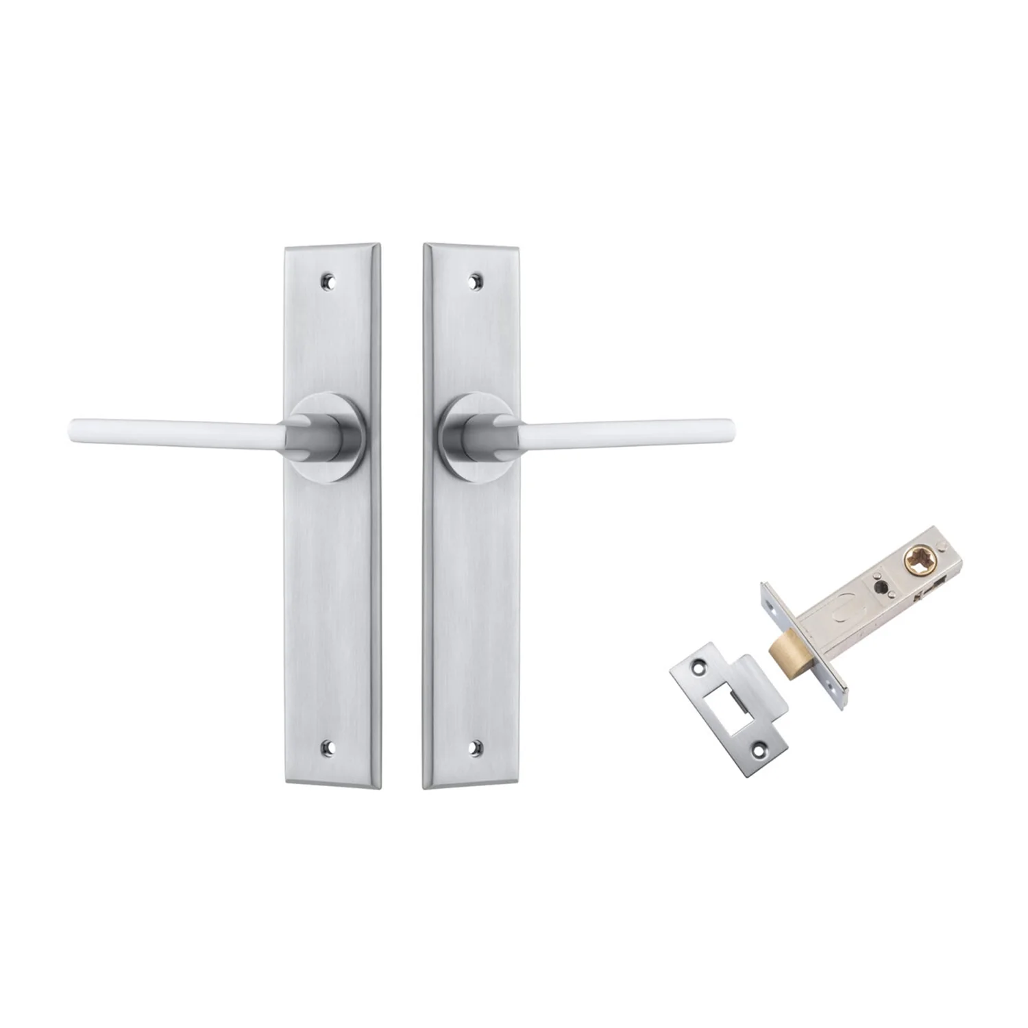 Iver Baltimore Door Lever on Chamfered Backplate Passage Kit - Available in Various Finishes - Image 8