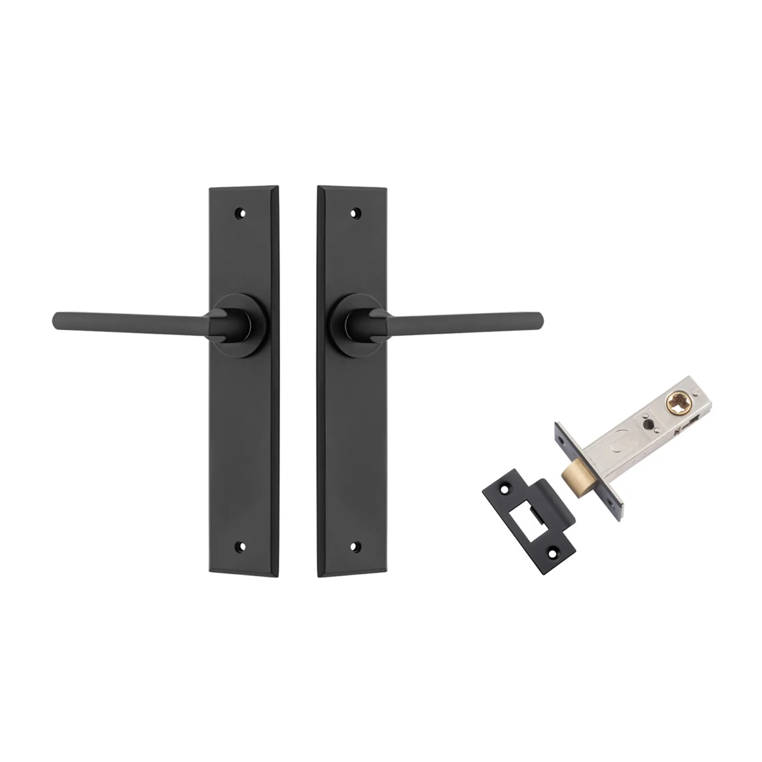 Iver Baltimore Door Lever on Chamfered Backplate Passage Kit - Available in Various Finishes - Image 9