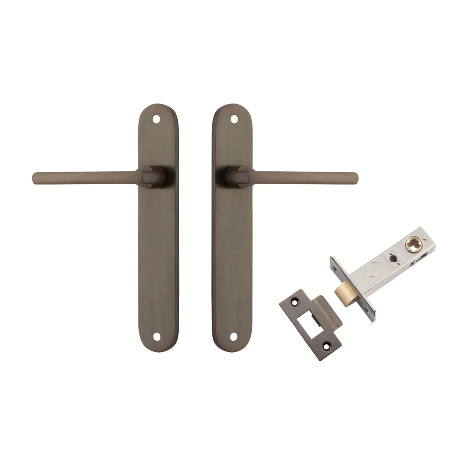 Iver Baltimore Door Lever on Oval Backplate Passage Kit - Available in Various Finishes - Image 10