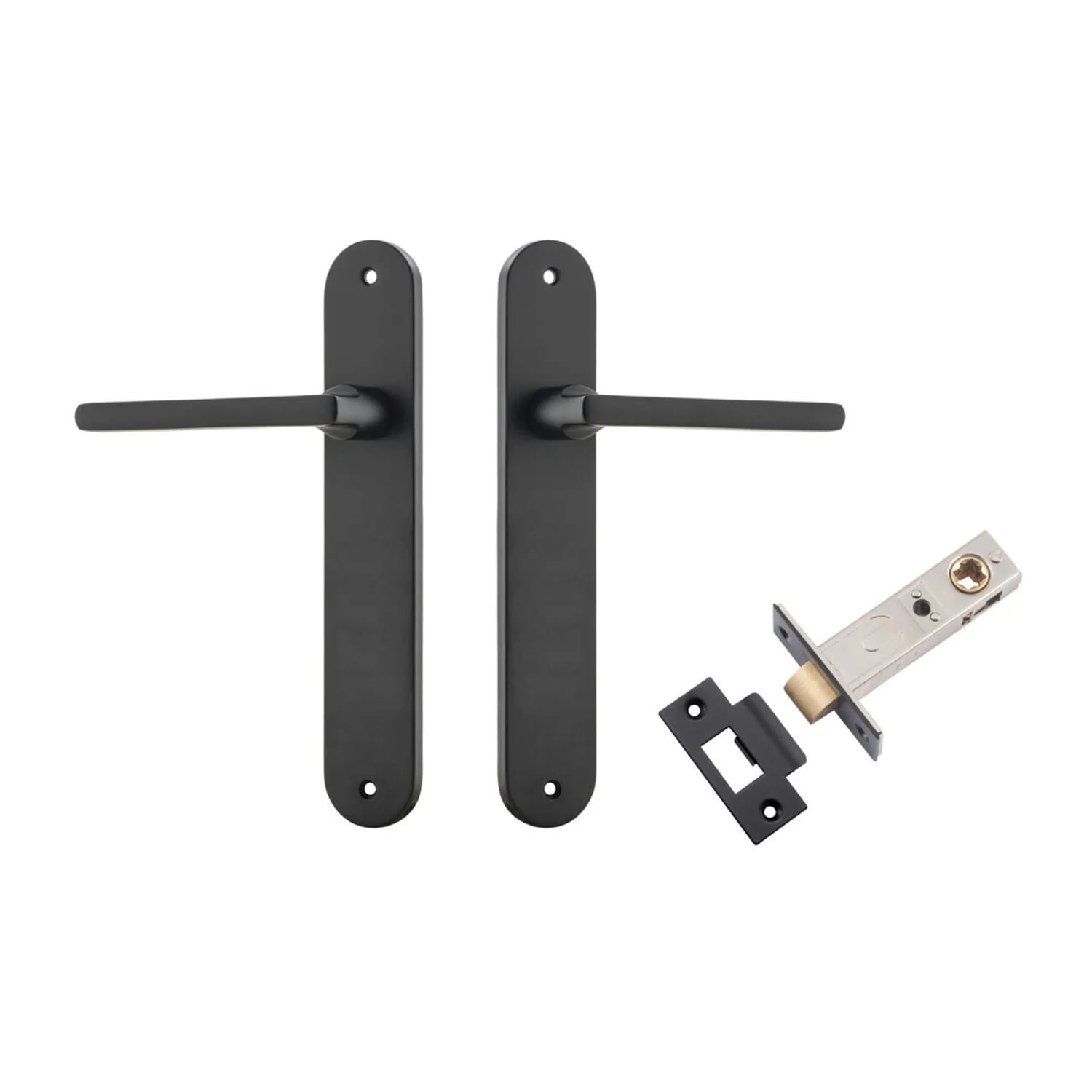 Iver Baltimore Door Lever on Oval Backplate Passage Kit - Available in Various Finishes - Image 6