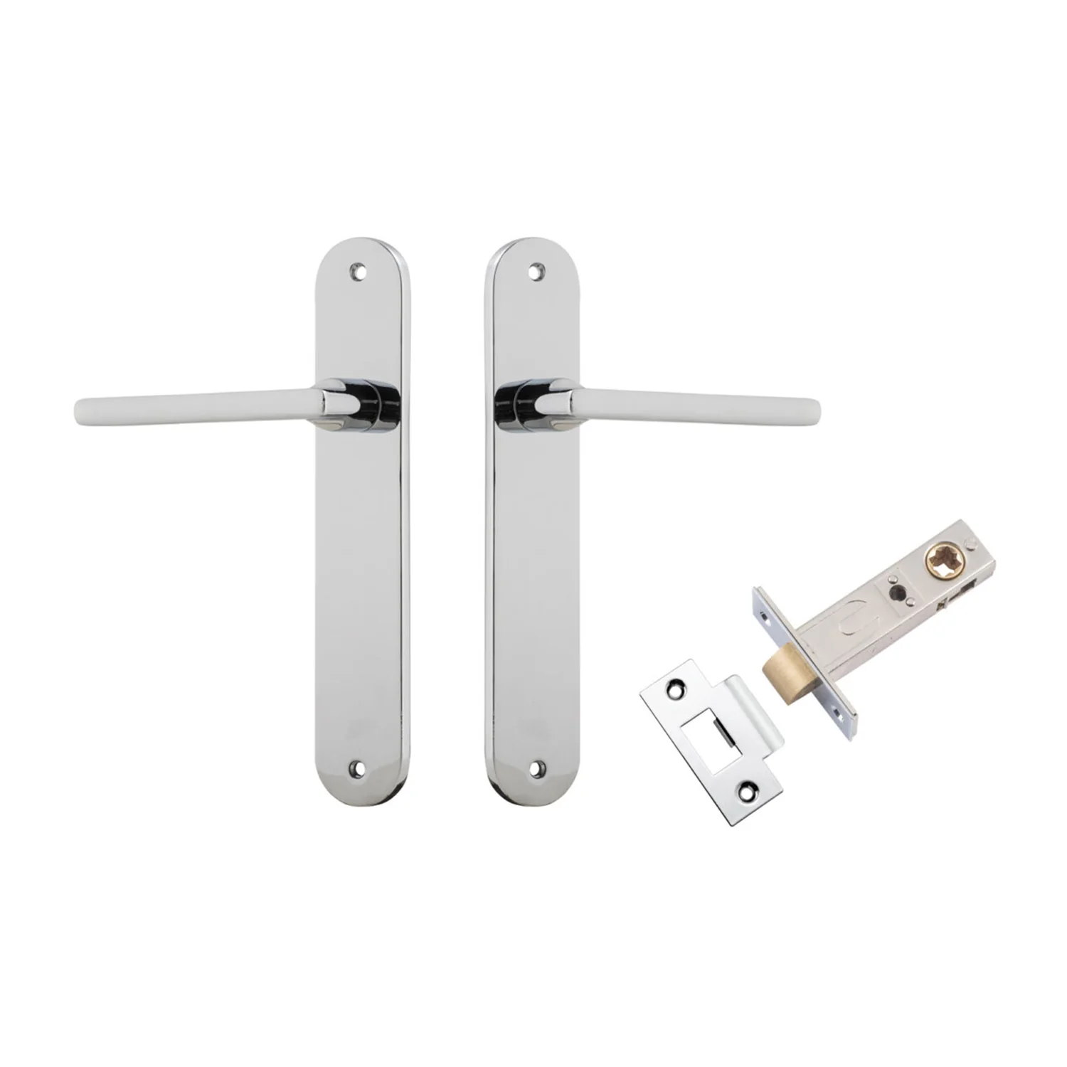 Iver Baltimore Door Lever on Oval Backplate Passage Kit - Available in Various Finishes - Image 8
