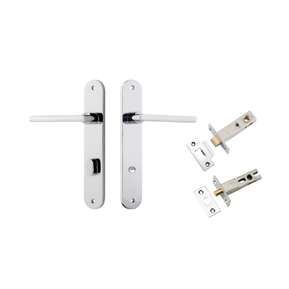 Iver Baltimore Door Lever on Oval Backplate Privacy Kit with Turn - Available in Various Finishes - Image 10