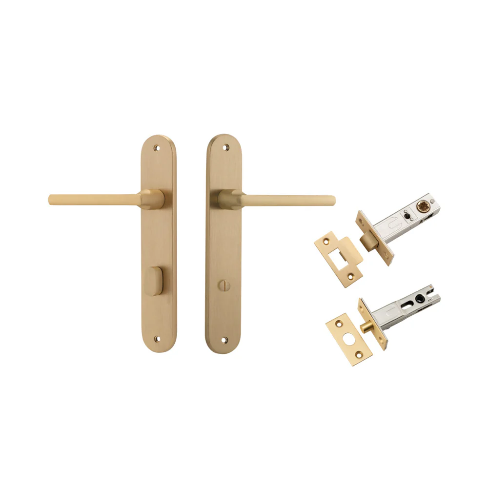 Iver Baltimore Door Lever on Oval Backplate Privacy Kit with Turn - Available in Various Finishes - Image 6