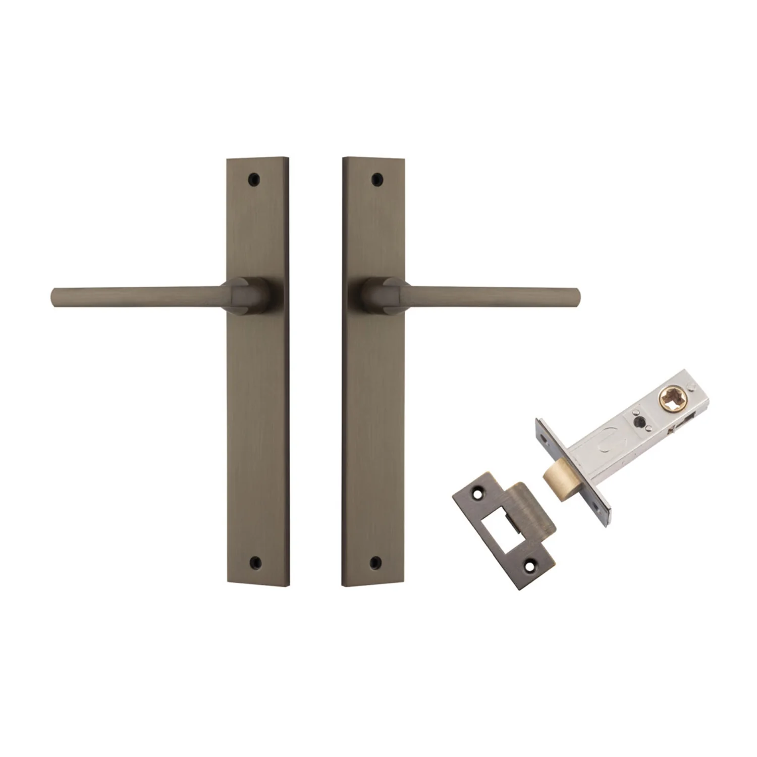 Iver Baltimore Door Lever on Rectangular Backplate Passage Kit - Available in Various Finishes - Image 11