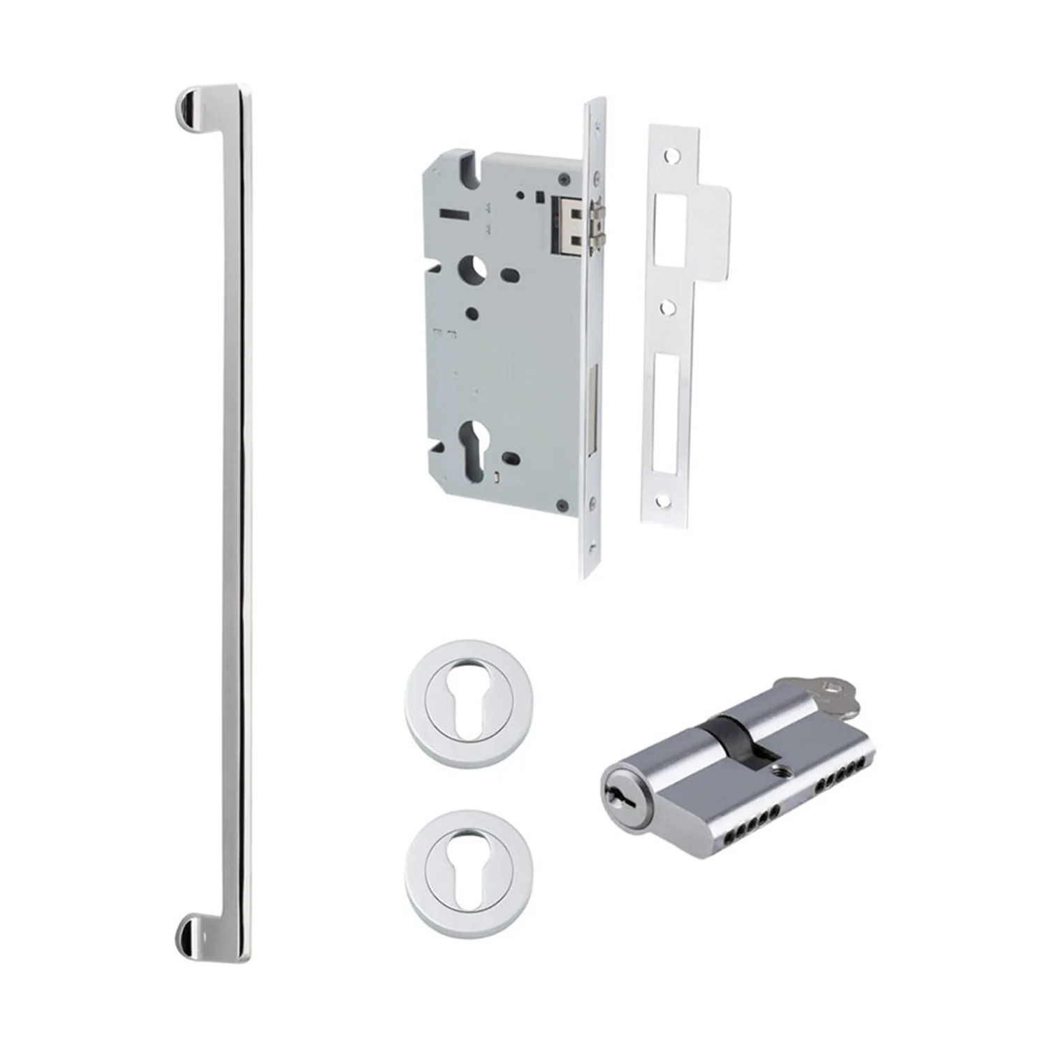 Iver Baltimore Door Pull Handle Entrance Kit Key/Key 600mm - Available in Various Finishes - Image 11