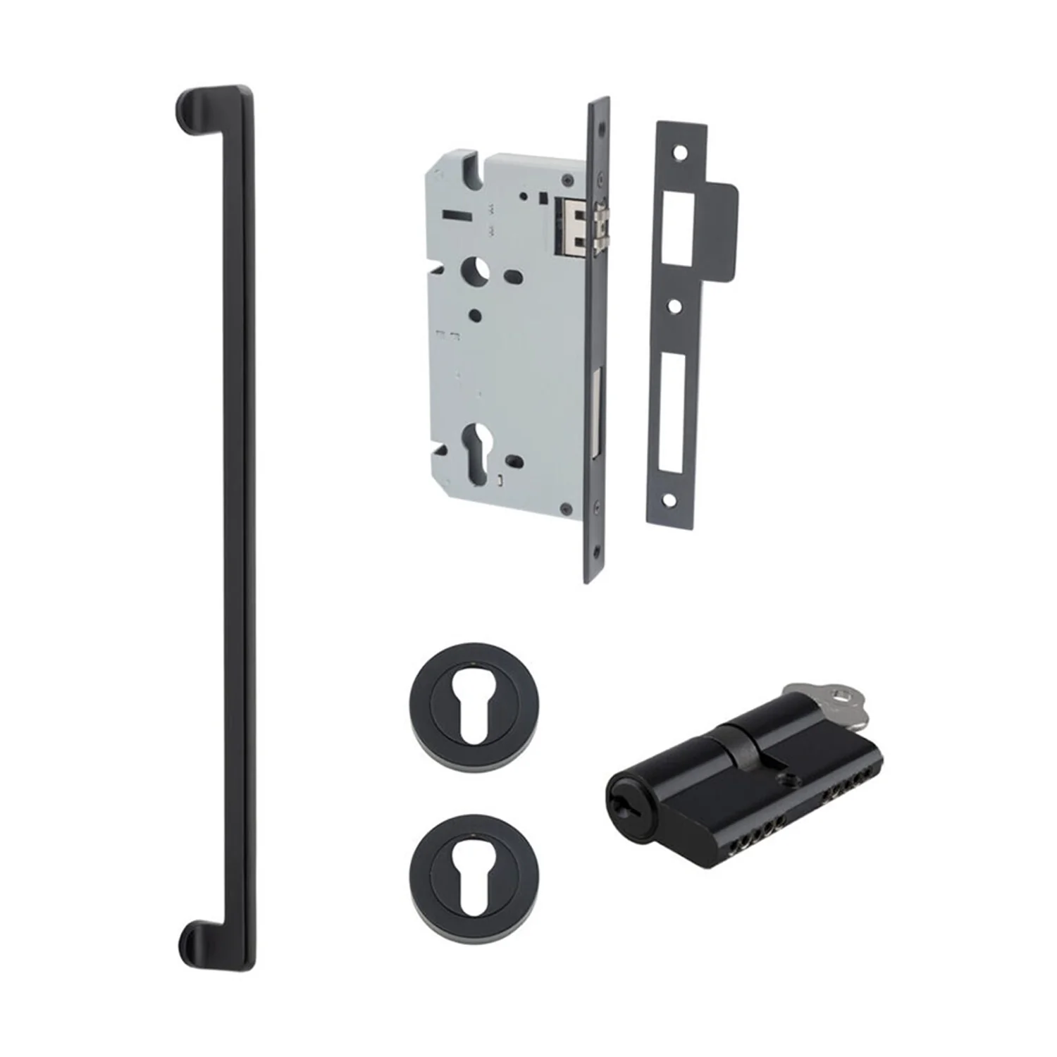 Iver Baltimore Door Pull Handle Entrance Kit Key/Key 600mm - Available in Various Finishes - Image 9