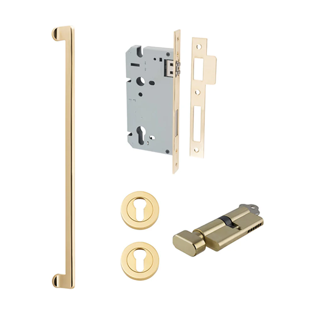 Iver Baltimore Door Pull Handle Entrance Kit Key/Thumb 600mm - Available in Various Finishes - Image 10