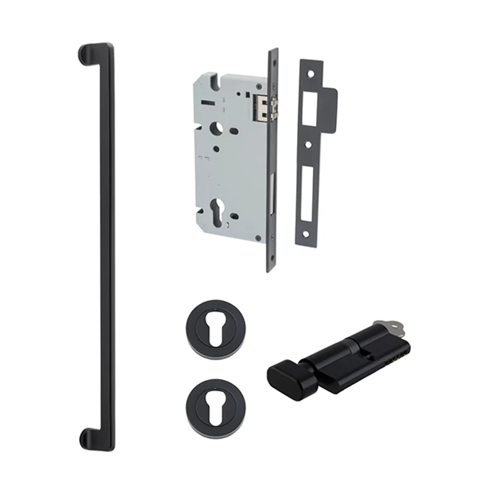 Iver Baltimore Door Pull Handle Entrance Kit Key/Thumb 600mm - Available in Various Finishes - Image 9