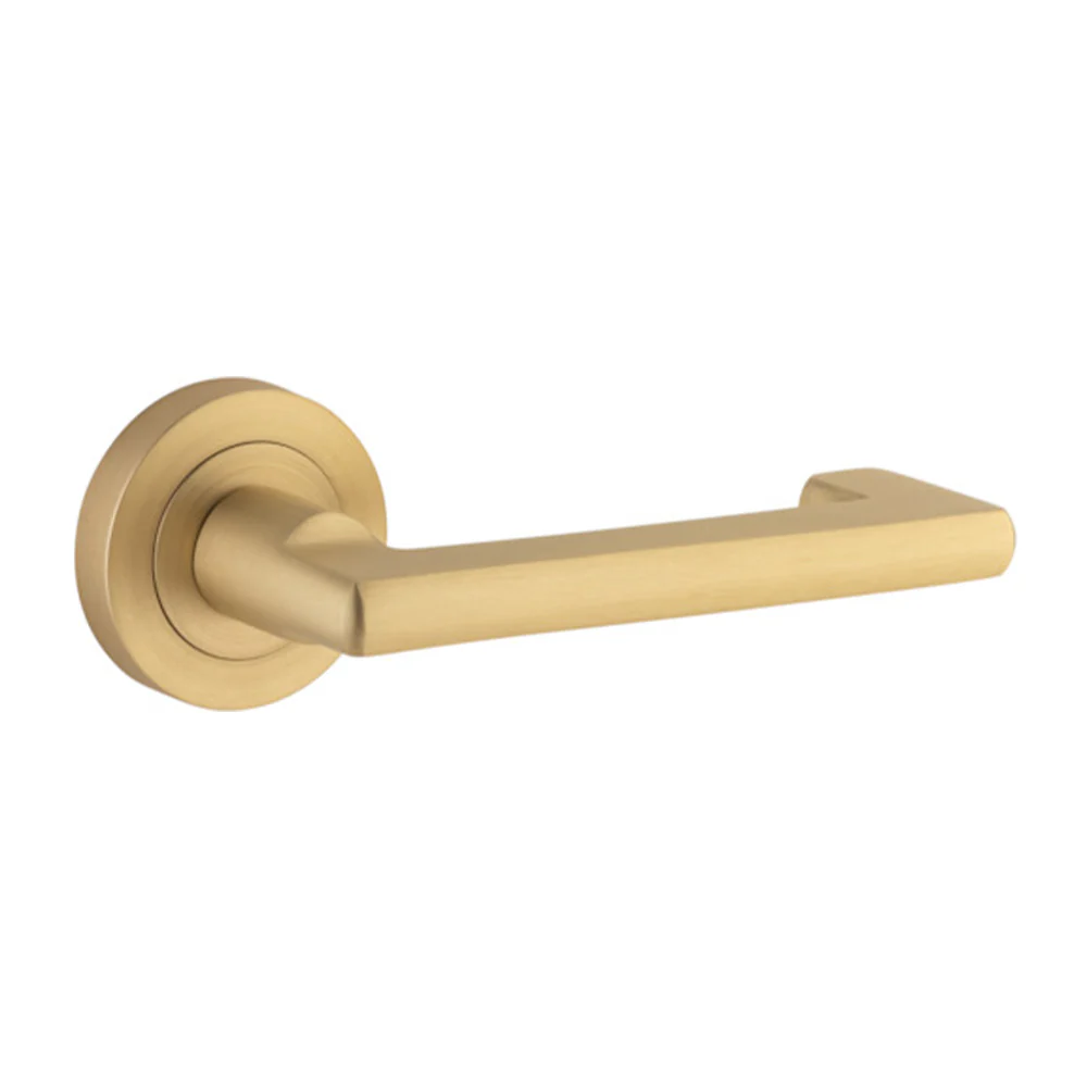 Iver Baltimore Return Door Lever Handle on Round Rose - Image 8