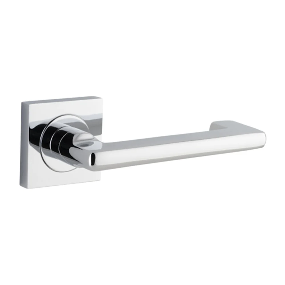 Iver Baltimore Return Door Lever Handle on Square Rose - Image 6