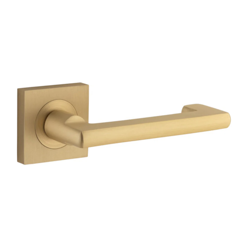Iver Baltimore Return Door Lever Handle on Square Rose - Image 8