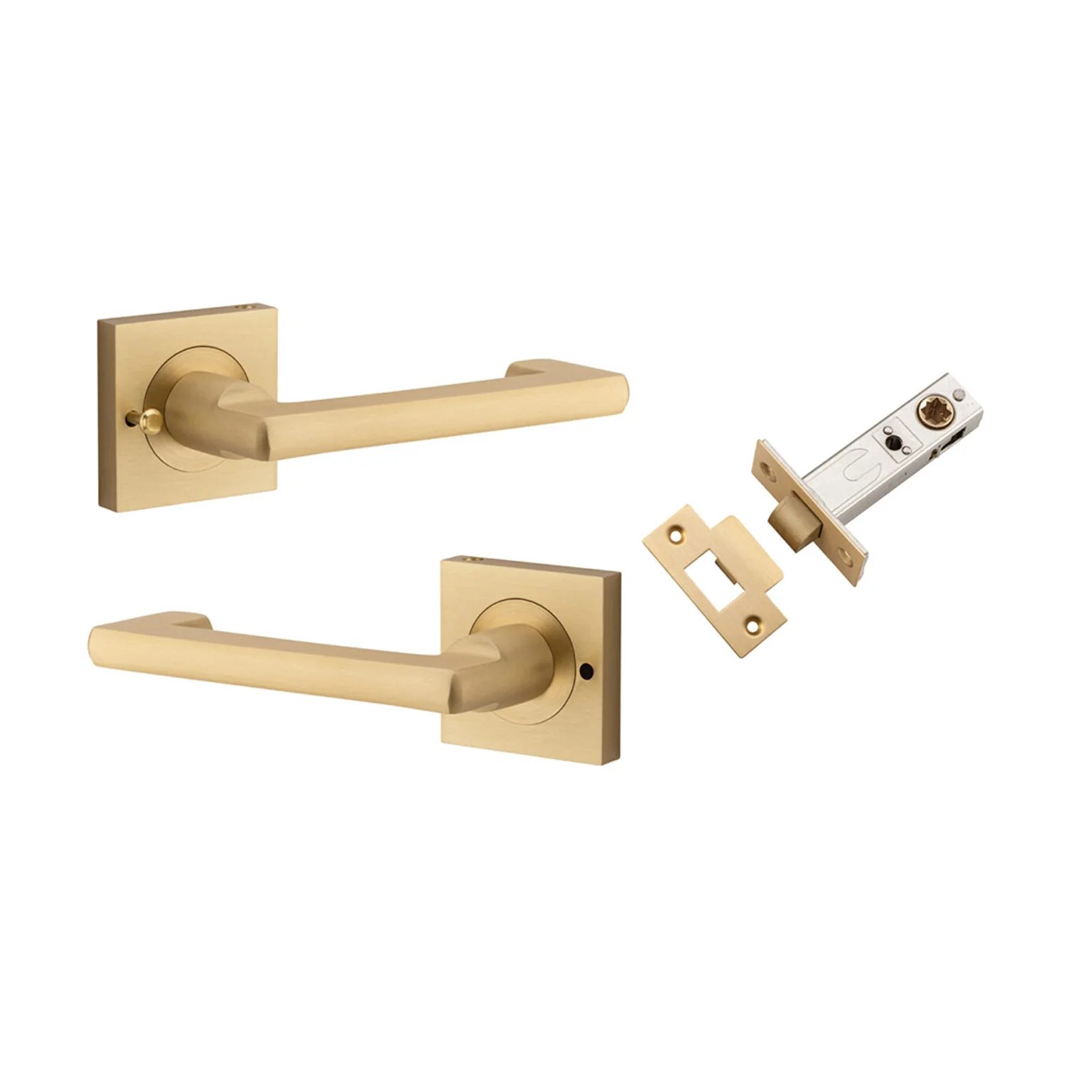 Iver Baltimore Return Lever on Square Rose Inbuilt Privacy Kit - Available in Various Finishes - Image 4