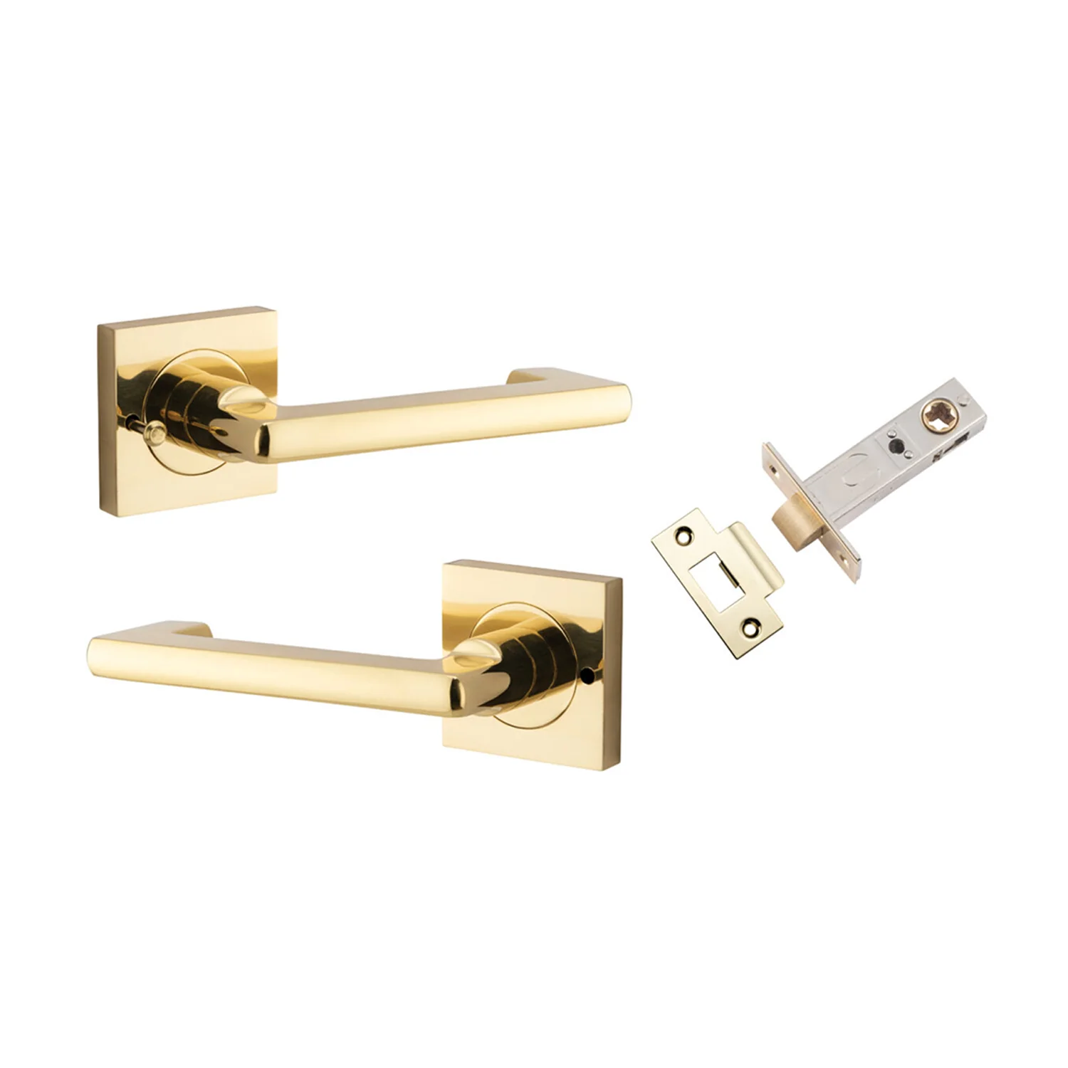 Iver Baltimore Return Lever on Square Rose Inbuilt Privacy Kit - Available in Various Finishes - Image 7