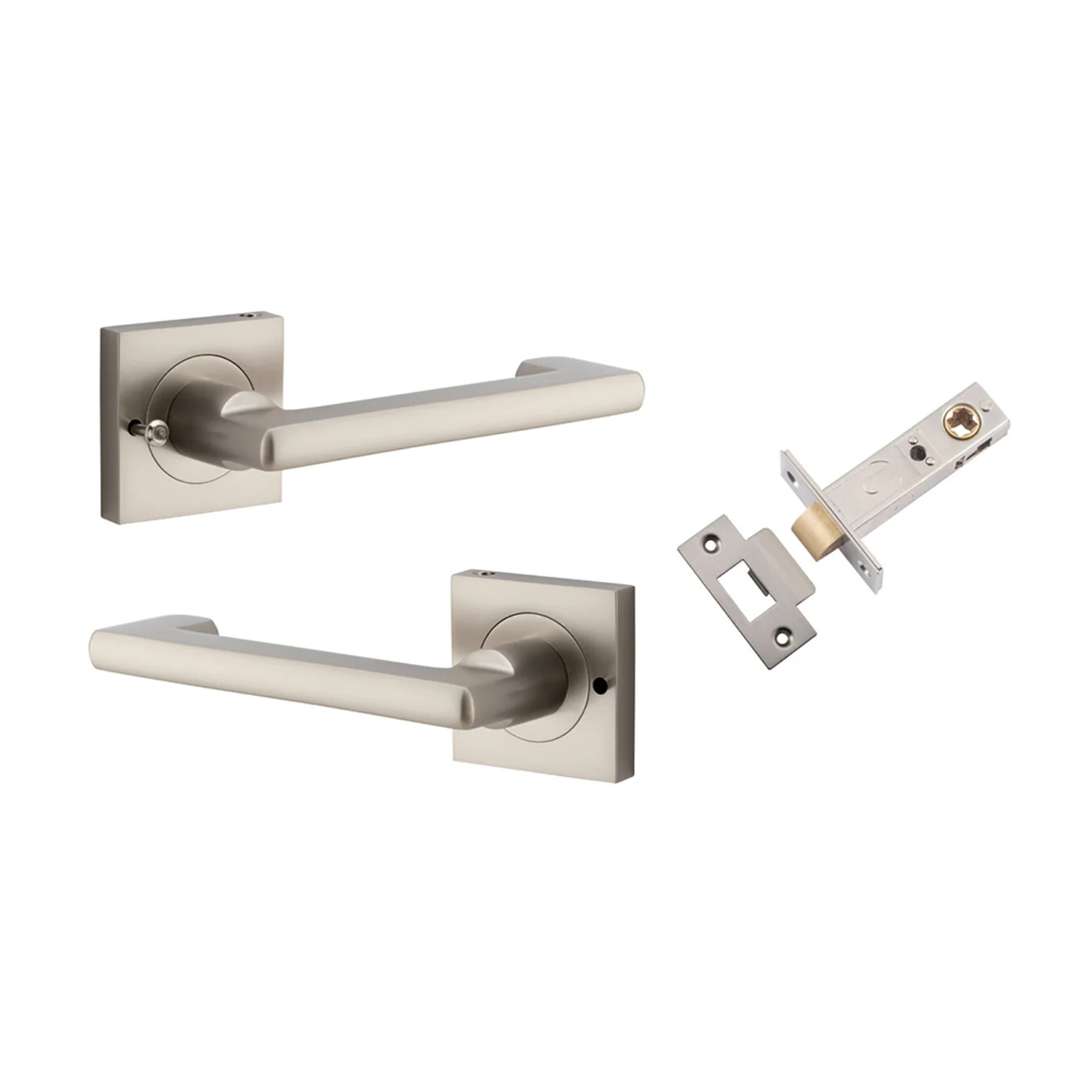 Iver Baltimore Return Lever on Square Rose Inbuilt Privacy Kit - Available in Various Finishes - Image 9