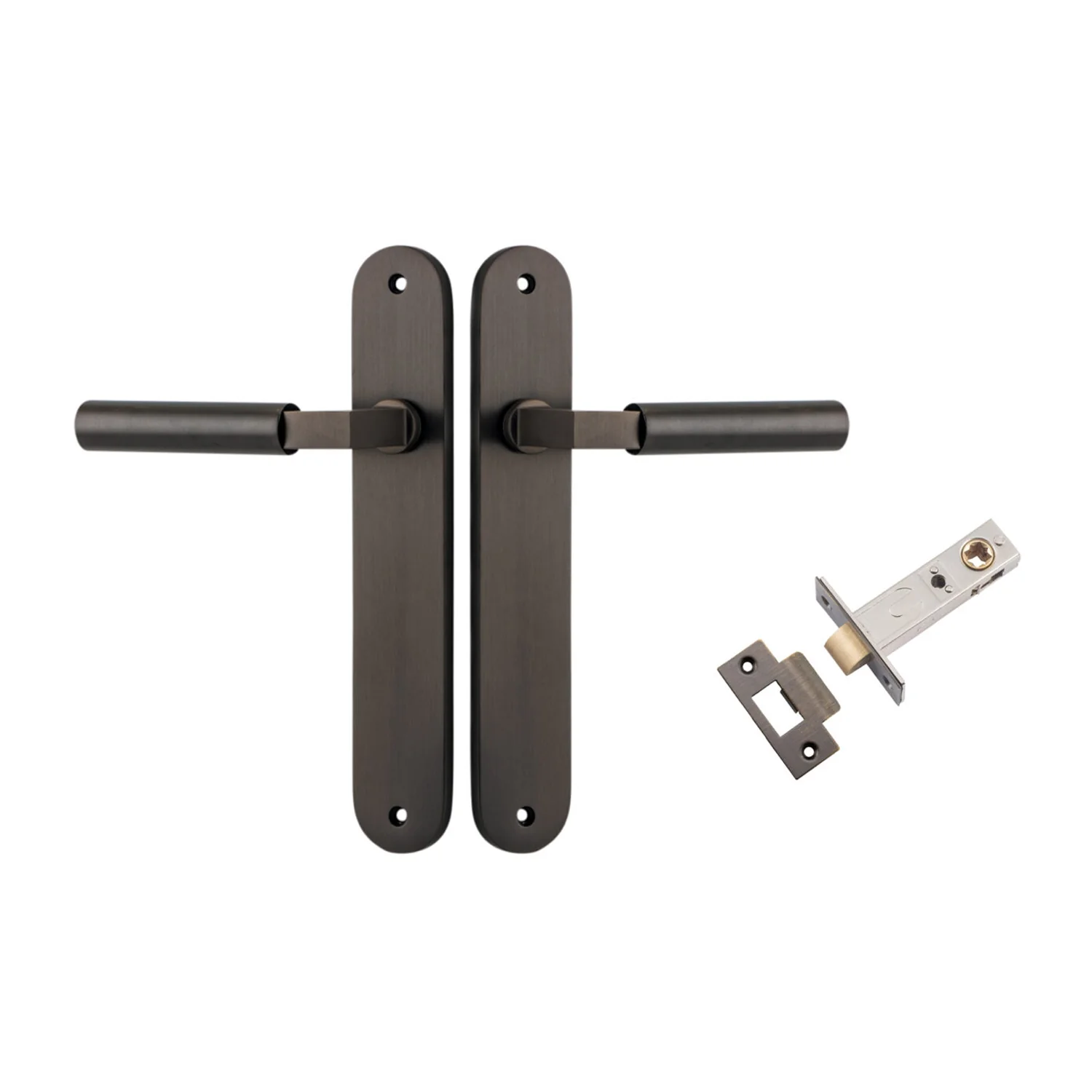 Iver Berlin Door Lever Handle on Oval Backplate Passage Kit - Available in Various Finishes - Image 6