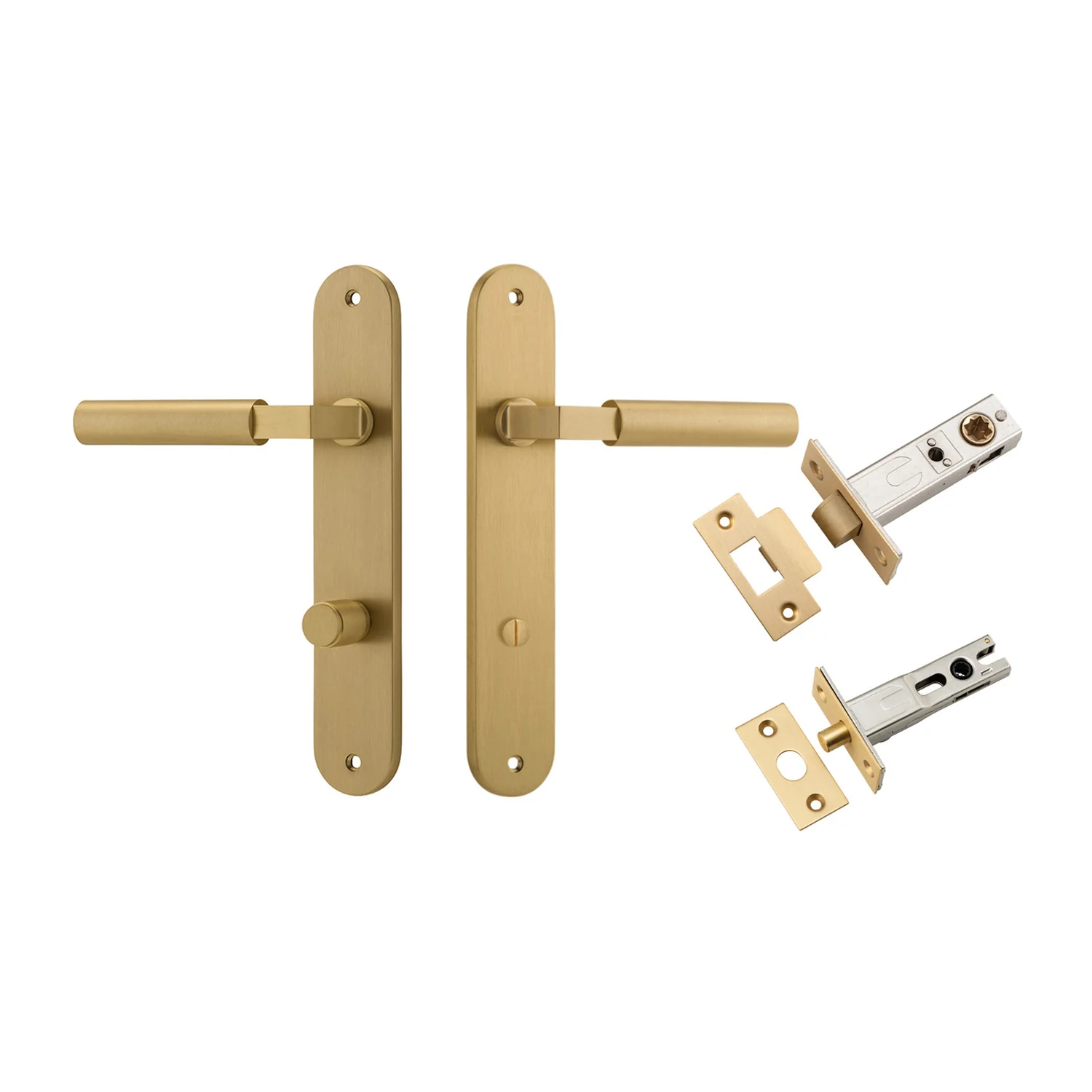 Iver Berlin Door Lever Handle on Oval Backplate Privacy Kit - Available in Various Finishes - Image 13