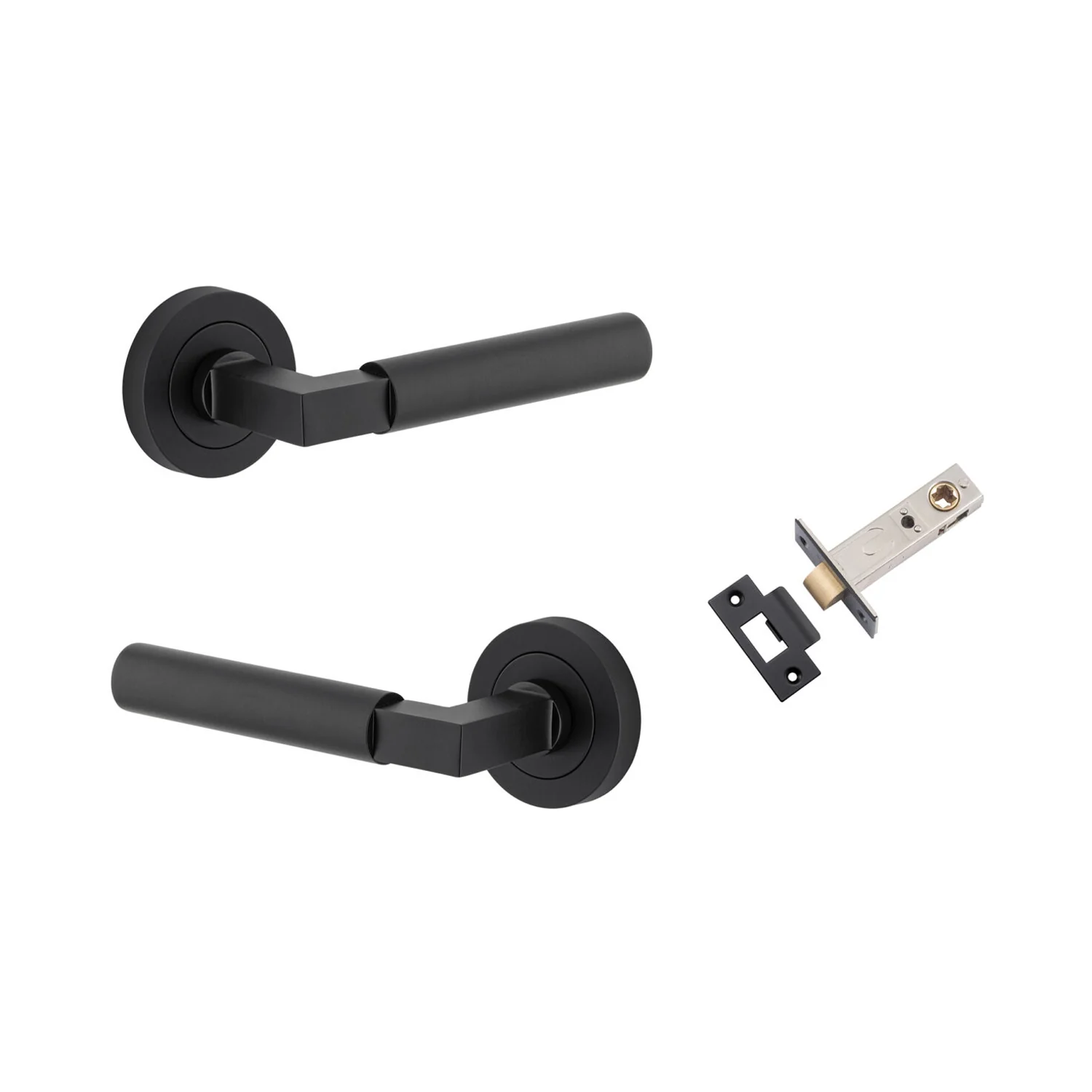 Iver Berlin Door Lever Handle on Round Rose Passage Kit - Available in Various Finishes - Image 6