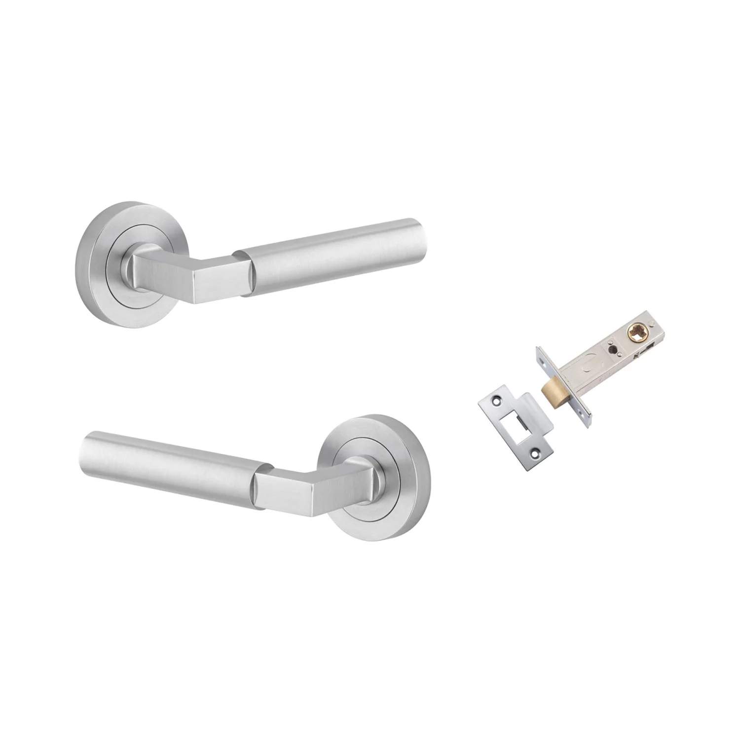 Iver Berlin Door Lever Handle on Round Rose Passage Kit - Available in Various Finishes - Image 8