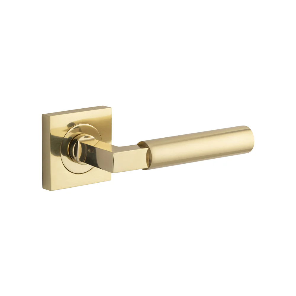 Iver Berlin Door Lever Handle on Square Rose Passage - Image 4