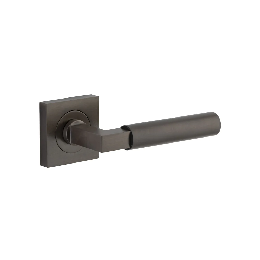 Iver Berlin Door Lever Handle on Square Rose Passage - Image 5