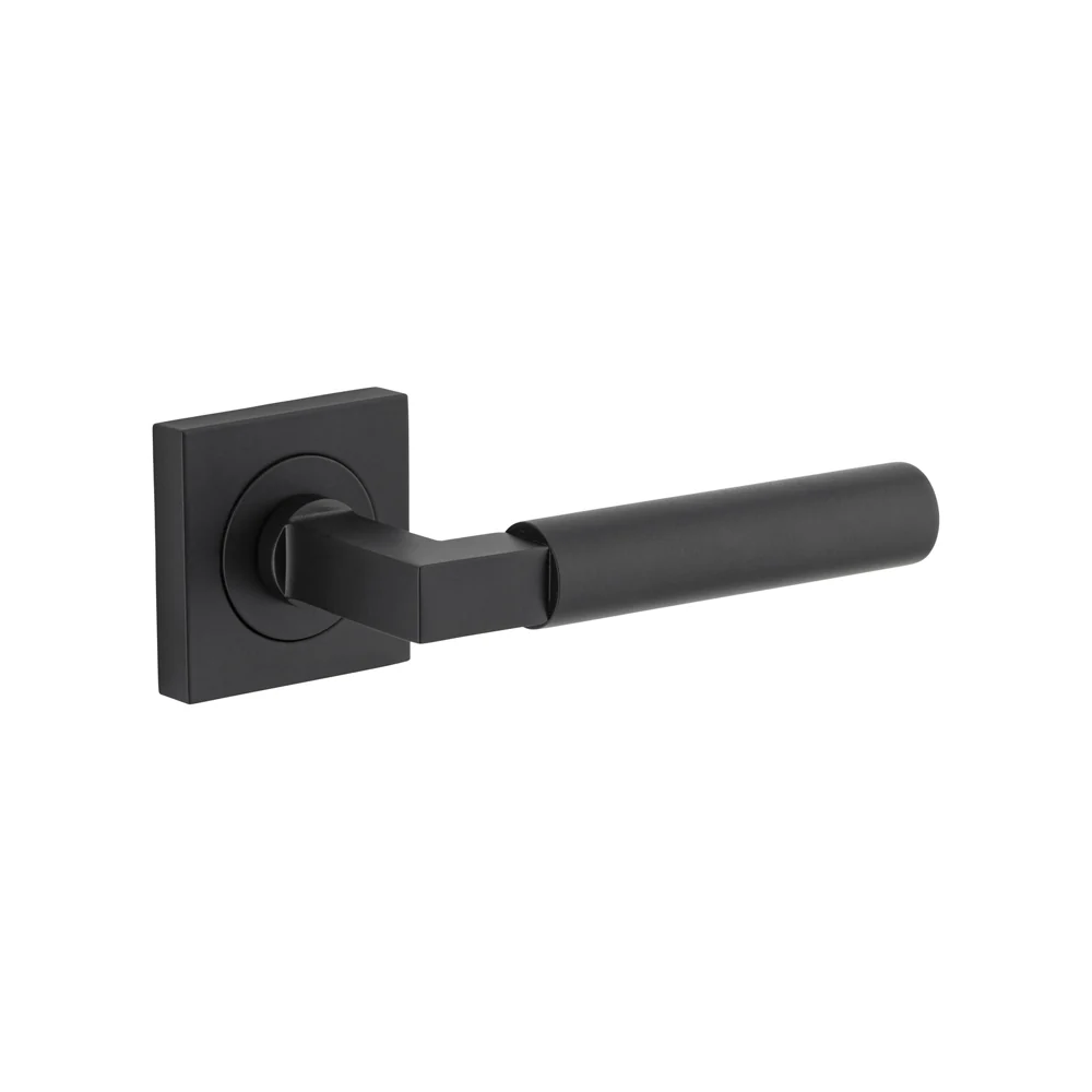 Iver Berlin Door Lever Handle on Square Rose Passage - Image 6