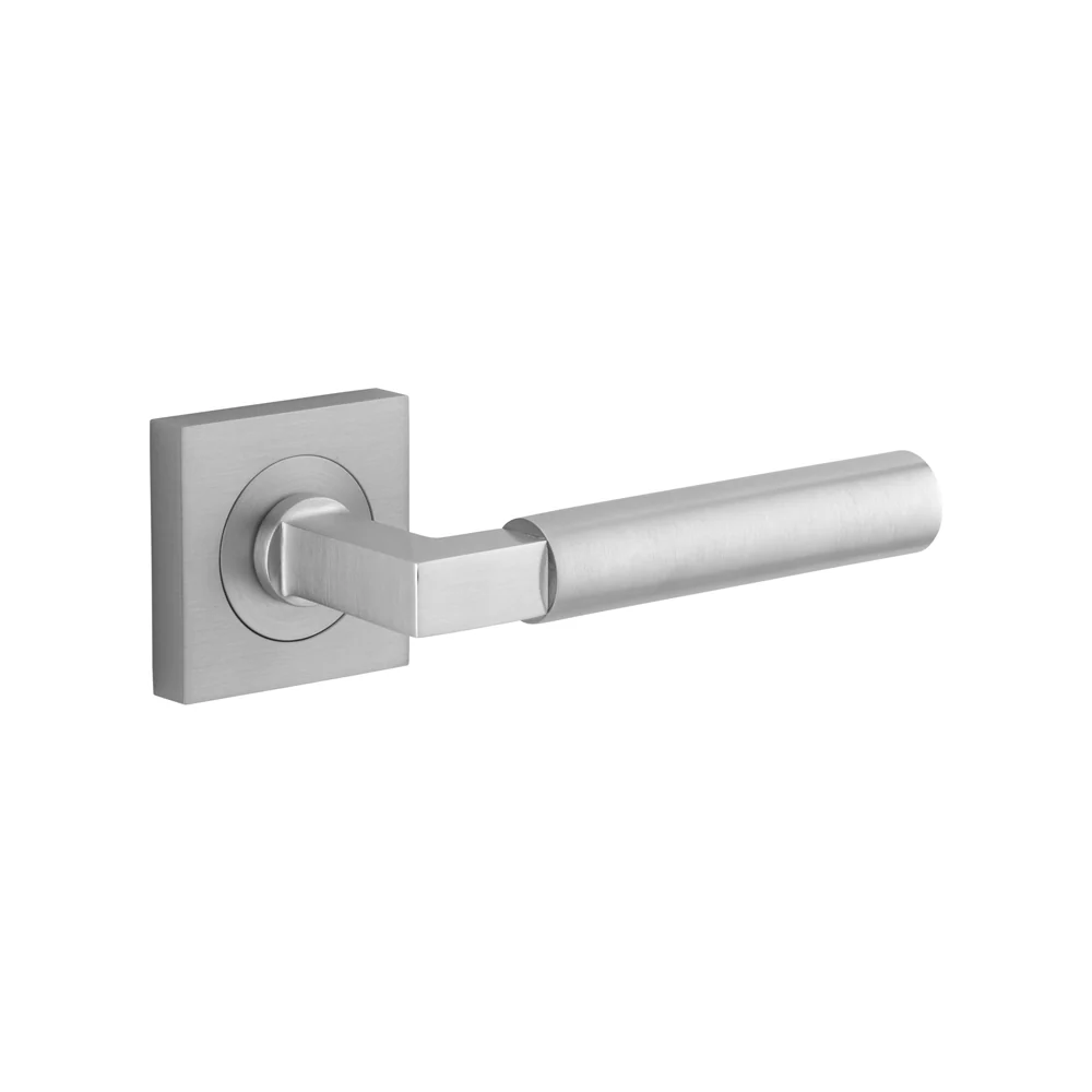 Iver Berlin Door Lever Handle on Square Rose Passage - Image 8