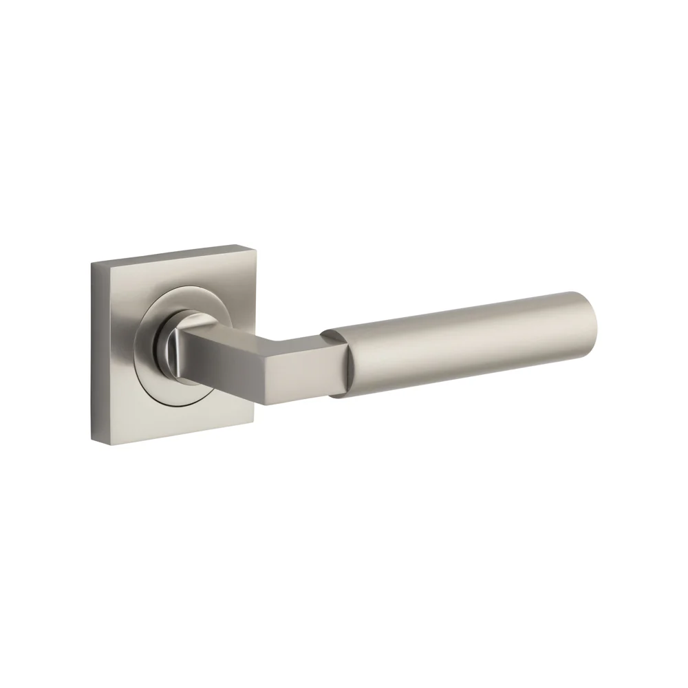 Iver Berlin Door Lever Handle on Square Rose Passage - Image 9
