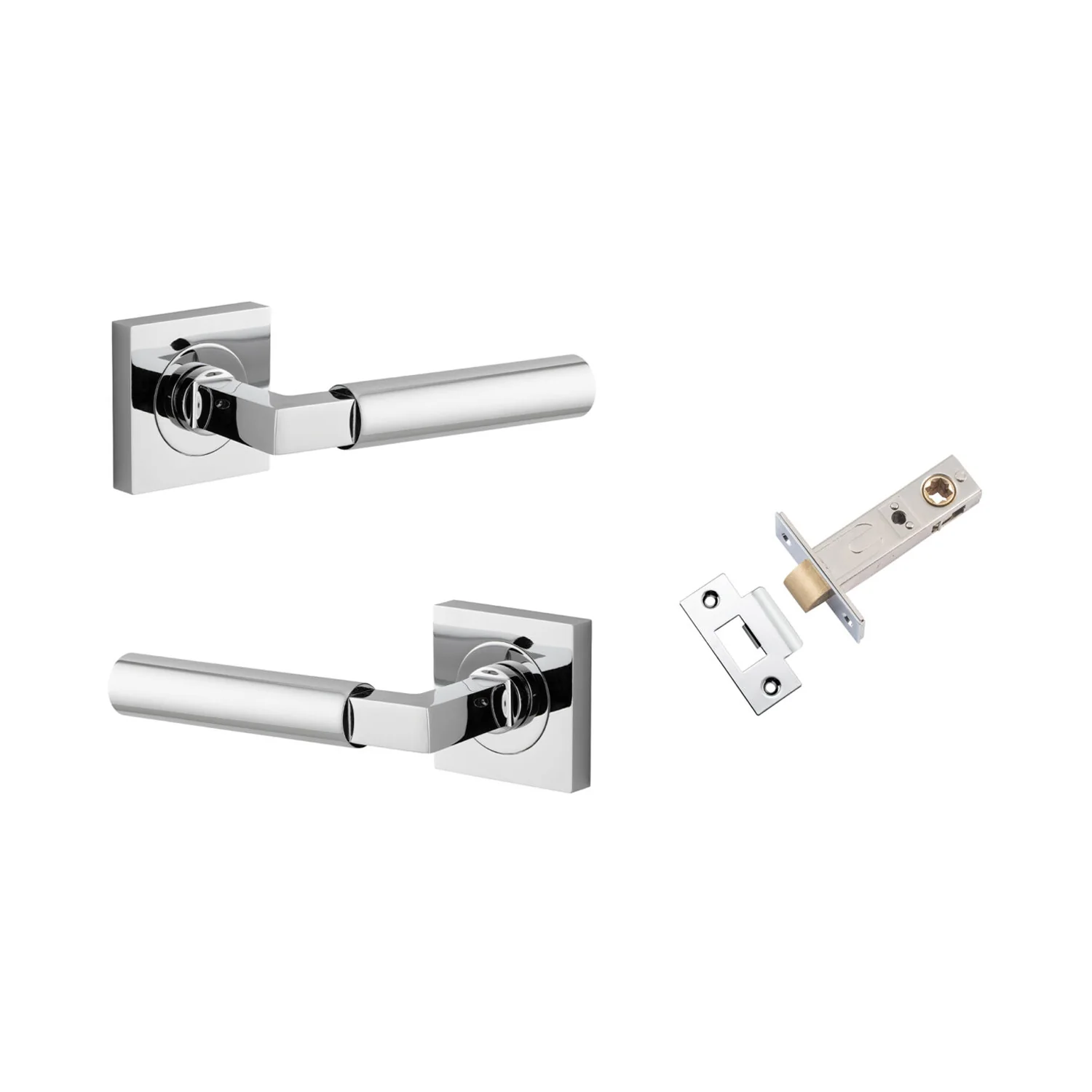 Iver Berlin Door Lever Handle on Square Rose Passage Kit - Available in Various Finishes - Image 7