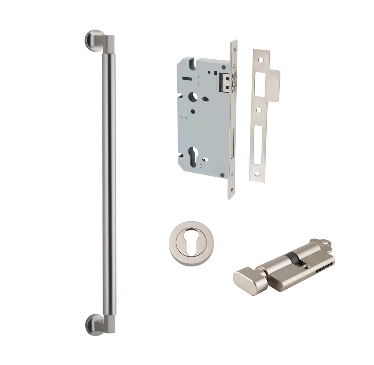 Iver Berlin Door Pull Handle Entrance Kit Key/Turn - Available in Various Finishes and Sizes - Image 10