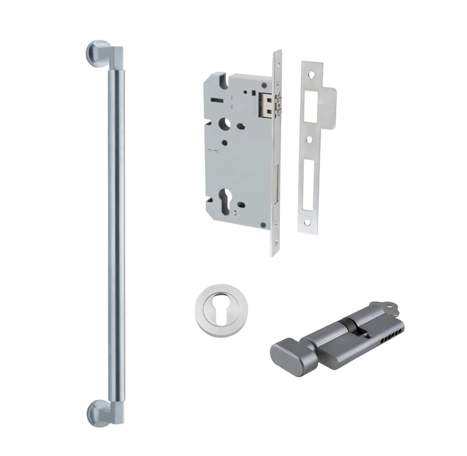 Iver Berlin Door Pull Handle Entrance Kit Key/Turn - Available in Various Finishes and Sizes - Image 7
