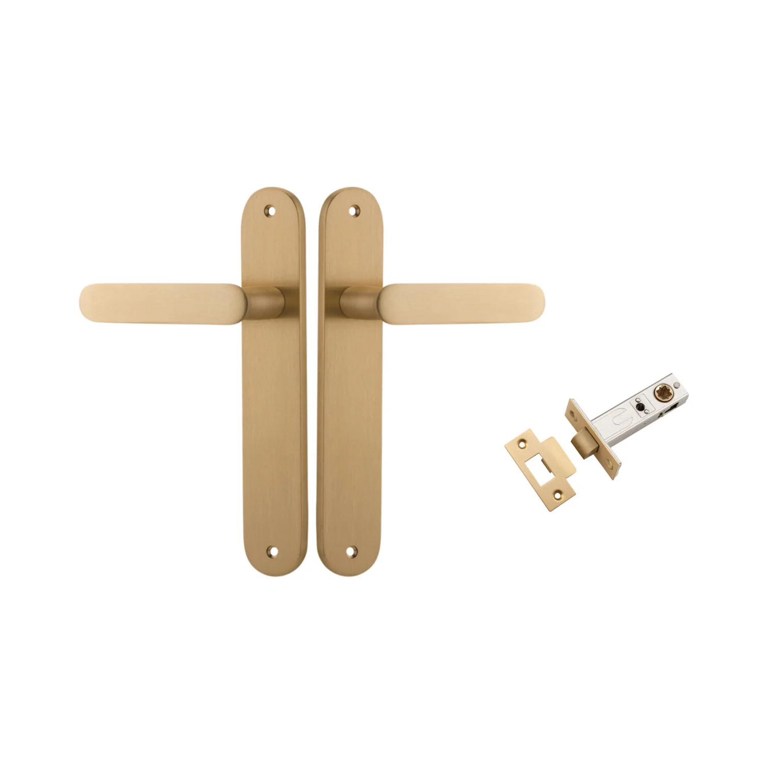 Iver Bronte Door Lever Handle on Oval Backplate Passage Kit - Available in Various Finishes - Image 10