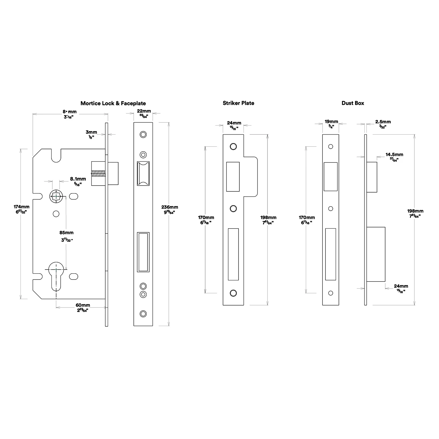 Iver Bronte Door Lever Handle on Rectangular Backplate Entrance Kit Key/Key - Image 5