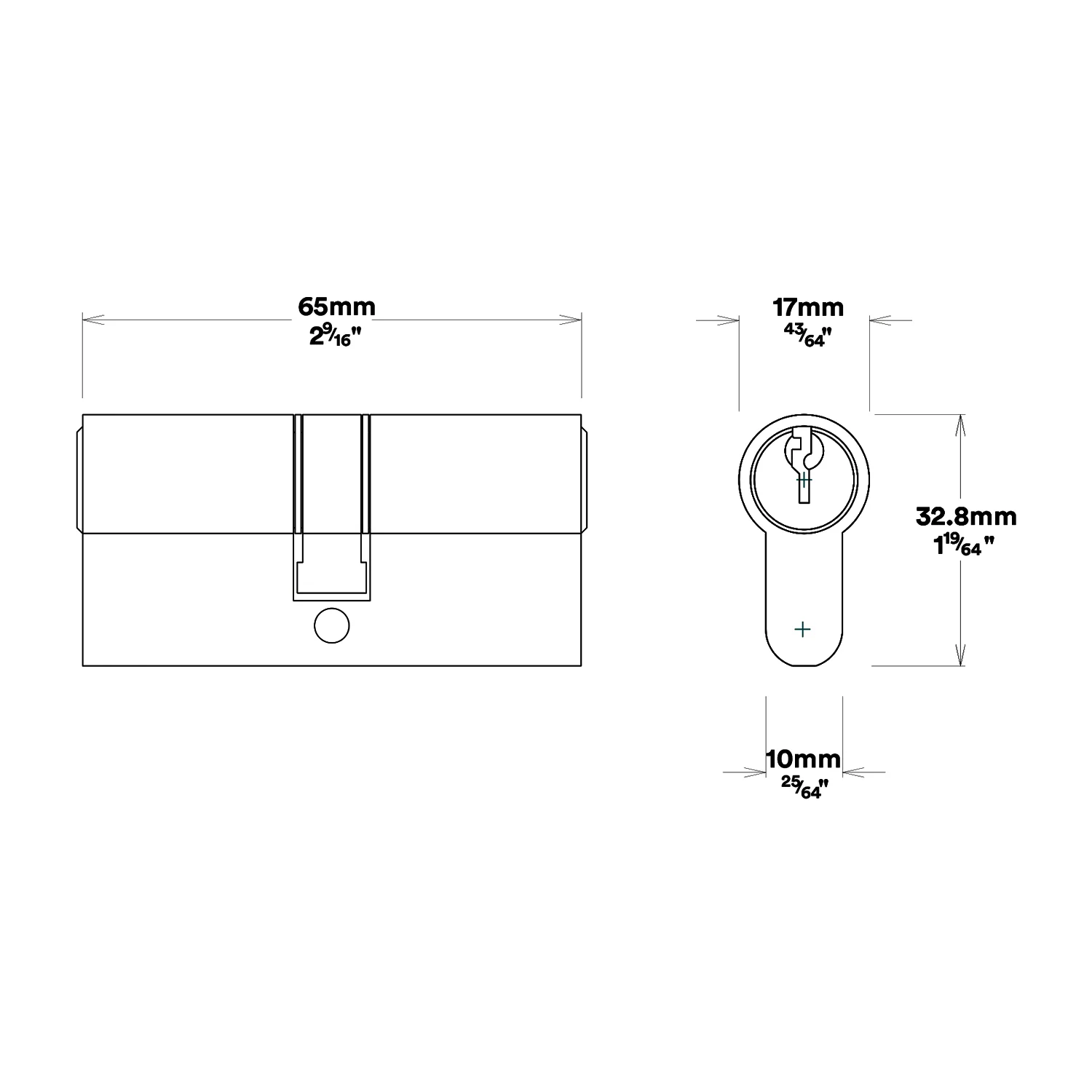 Iver Bronte Door Lever Handle on Round Rose Entrance Kit Key/Key - Available in Various Finishes - Image 6